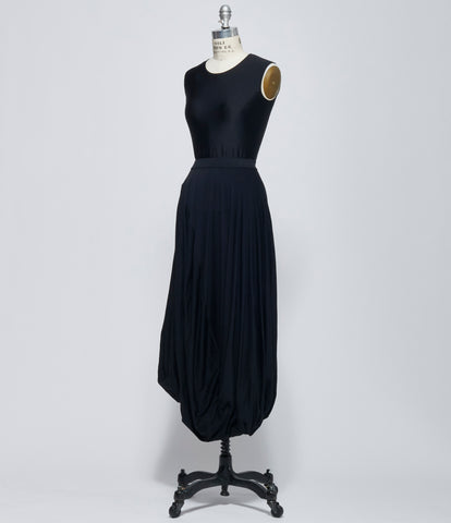 FW26 Junya Watanabe Women's Draped Wool Skirt Black