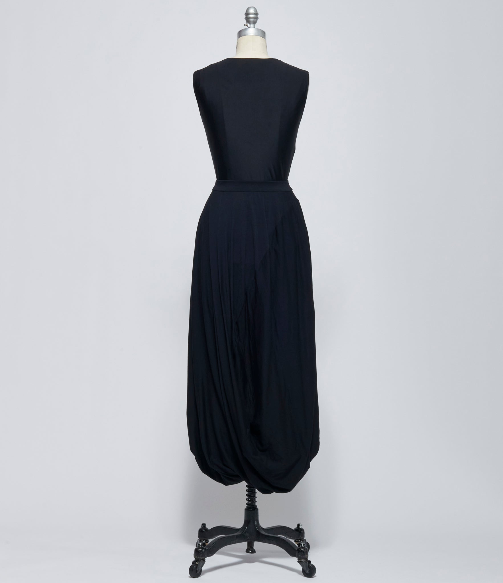 FW26 Junya Watanabe Women's Draped Wool Skirt Black