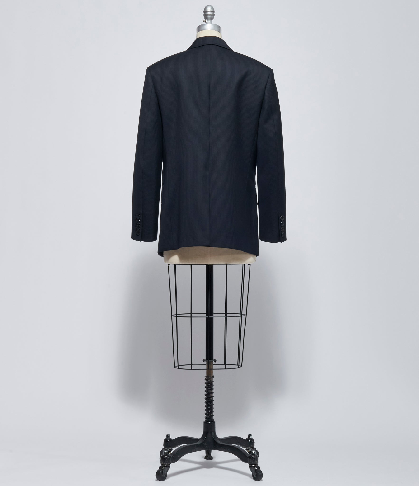 FW26 Junya Watanabe Women's Double Breasted Blazer Black Pin Stripe