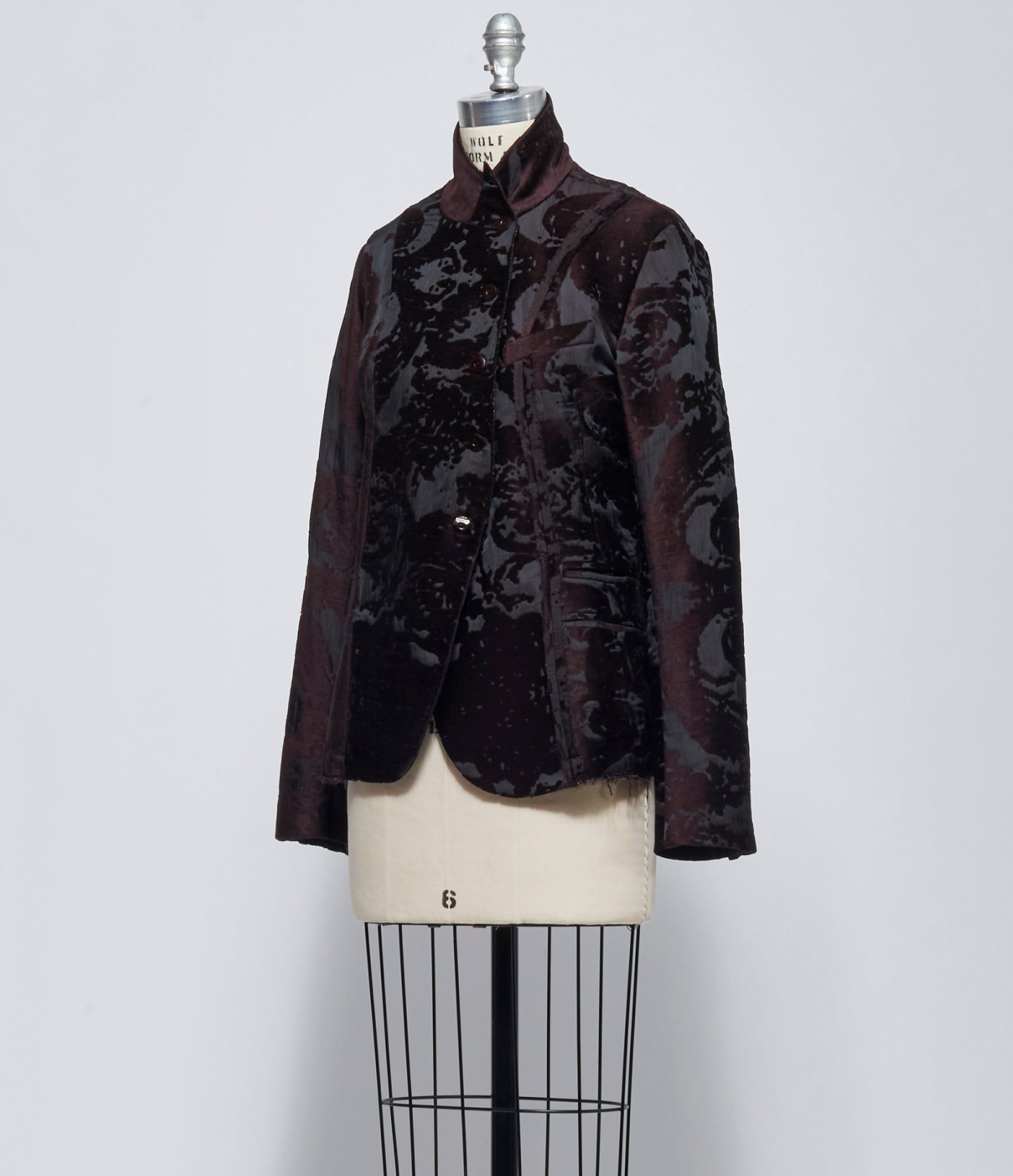 AW26 Marc Le Bihan Womens Veste Decoupe Courte Velours