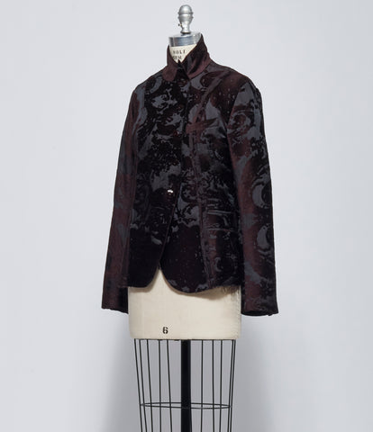 AW26 Marc Le Bihan Womens Veste Decoupe Courte Velours