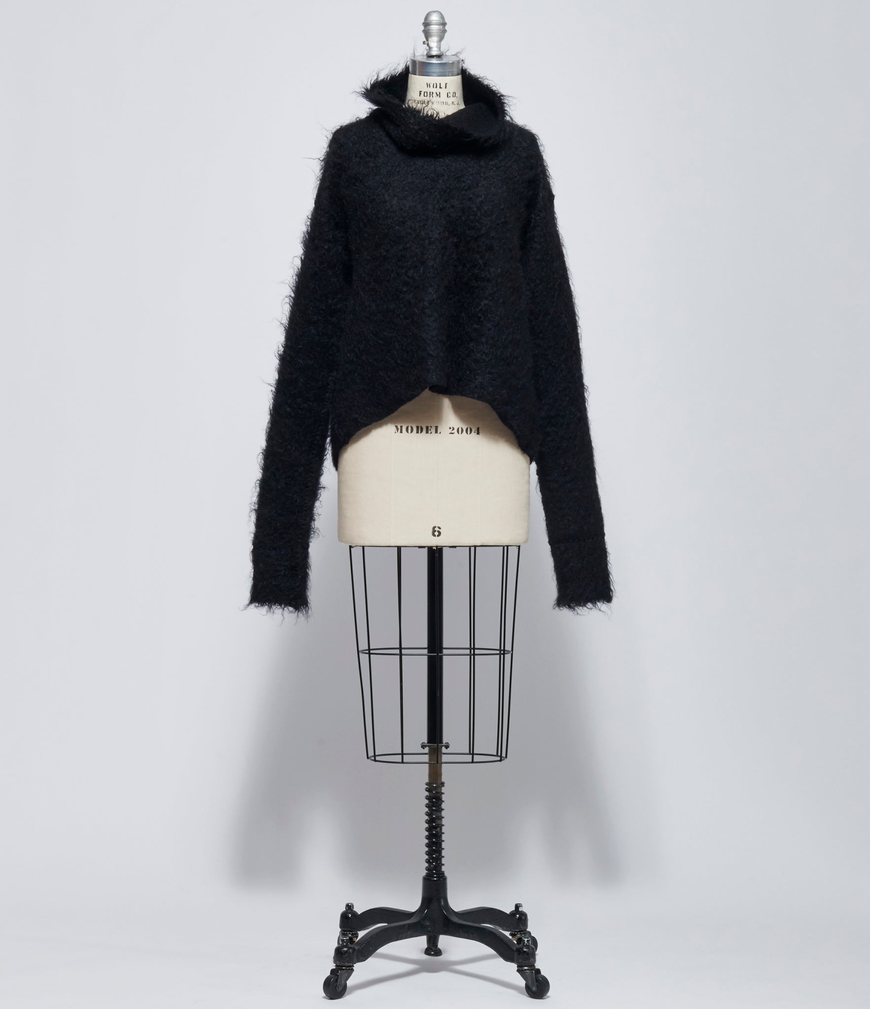 AW26 Marc Le Bihan Womens Pull Mohair Court Col Montant