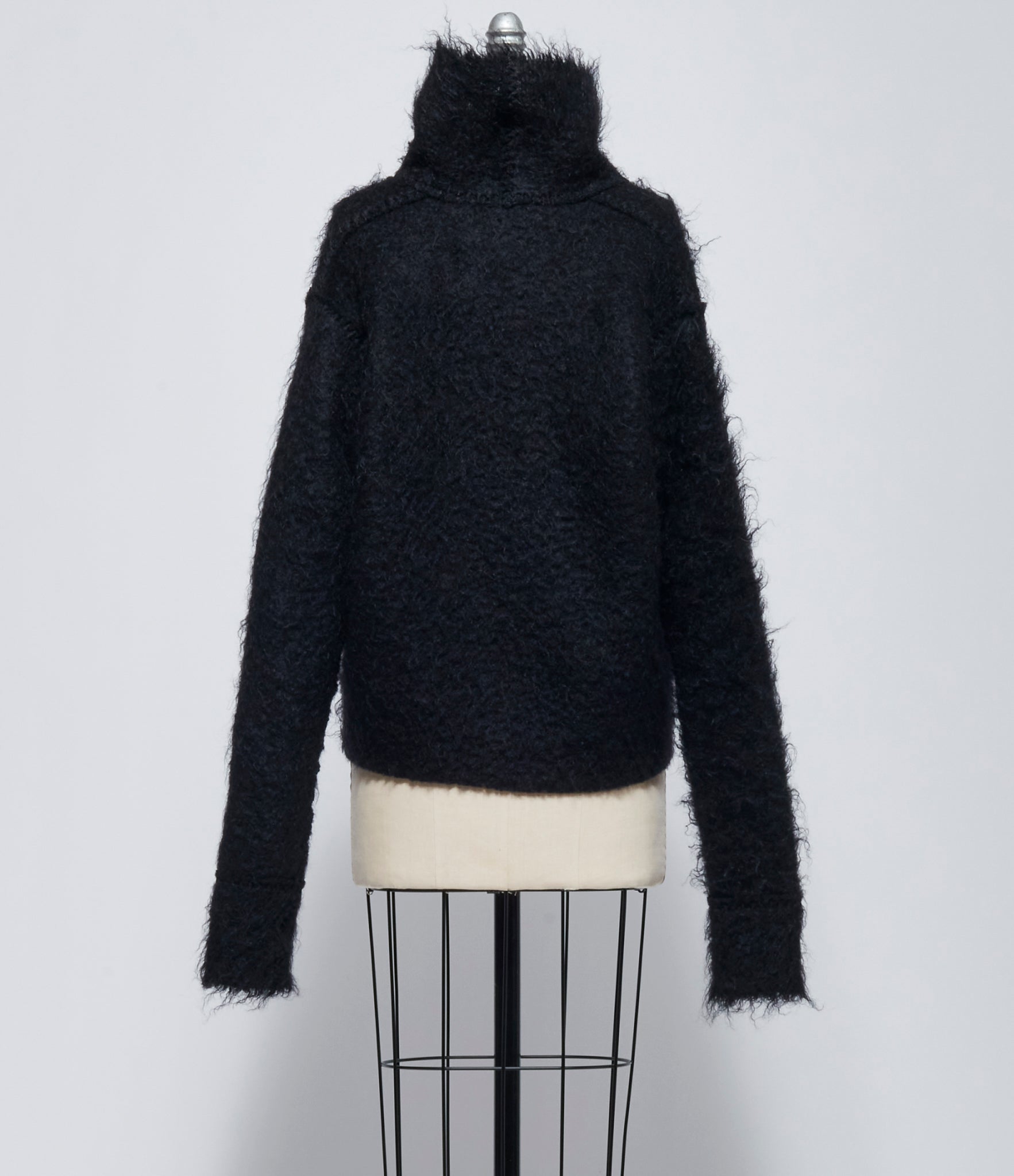 AW26 Marc Le Bihan Womens Pull Mohair Court Col Montant