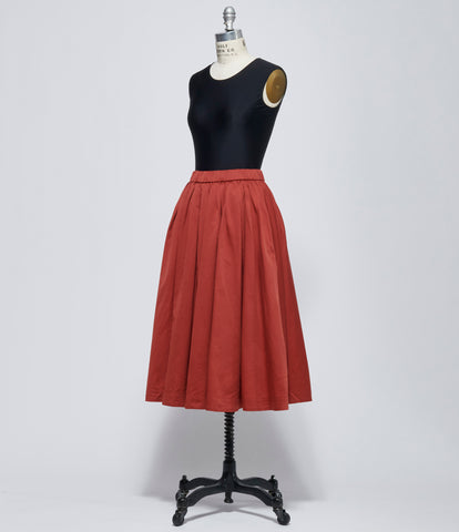 FW26 Casey Casey Womens BB Pleat Skirt Brick