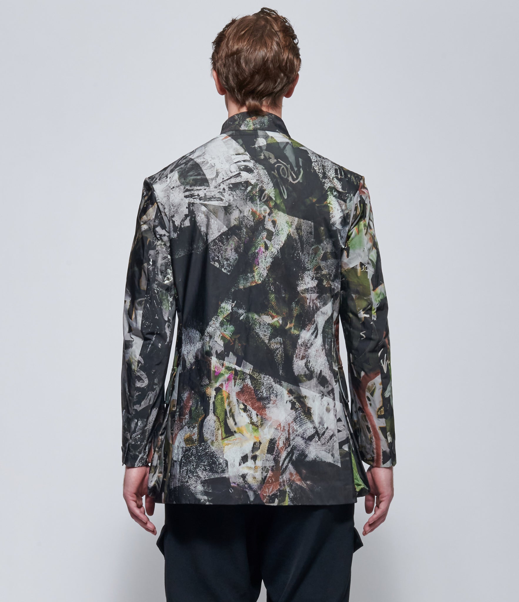 Yohji Yamamoto Mens Graffiti Khaki Jacket