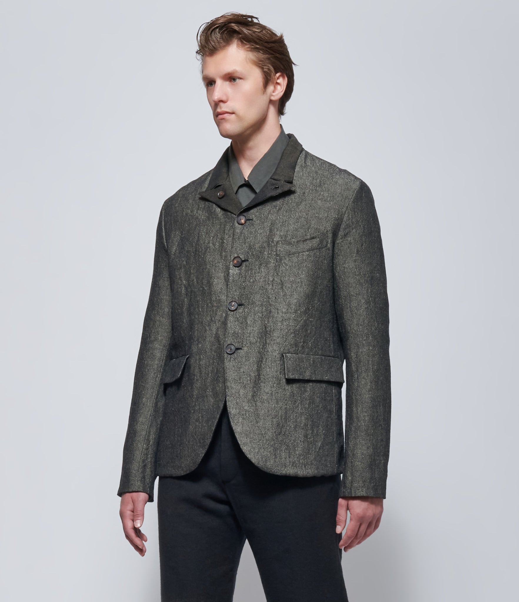 K'ANG Mens Dual Mid-Fit Reversible Sun-Rising Dye Jacket