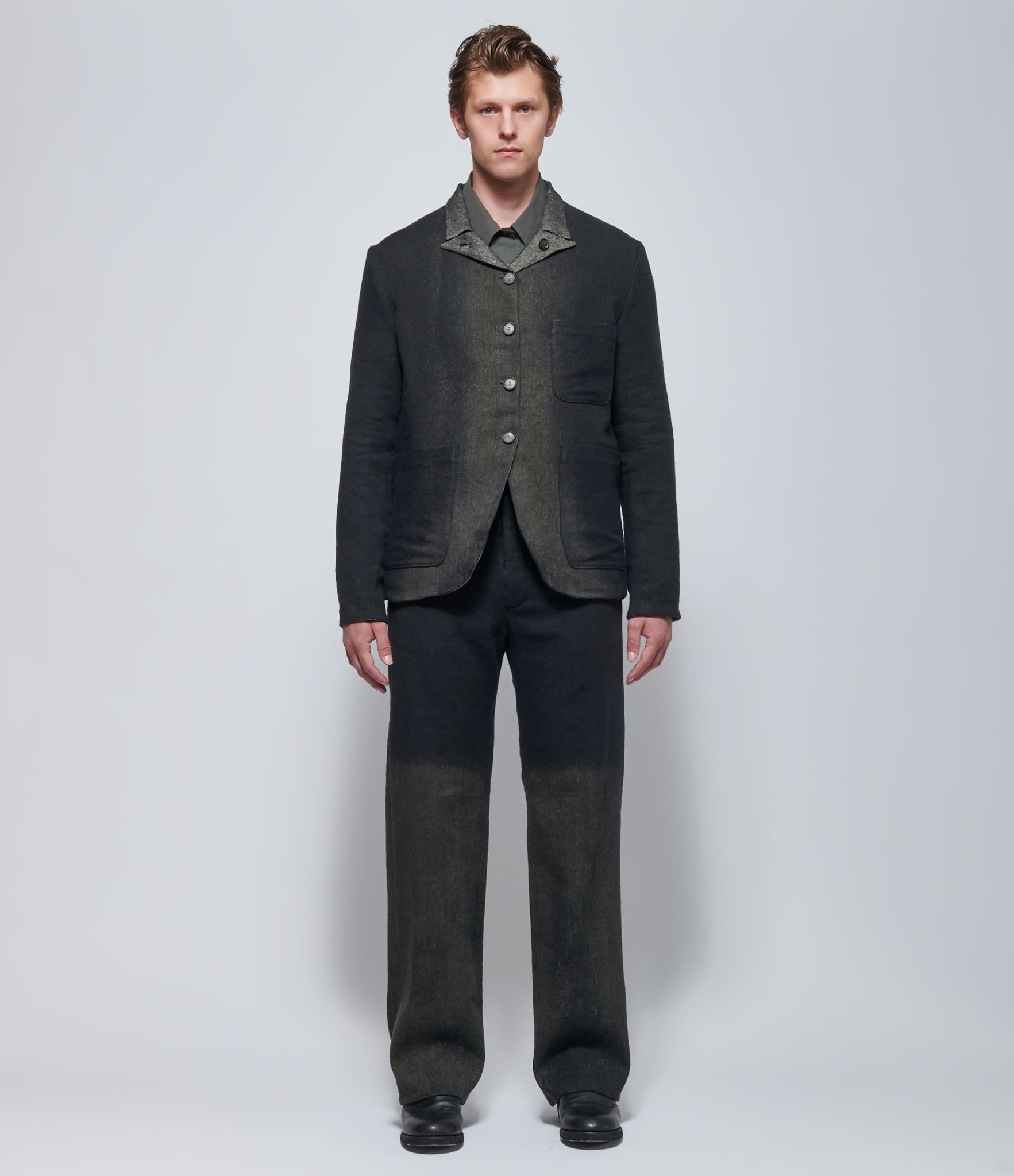 K'ANG Mens Dual Mid-Fit Reversible Sun-Rising Dye Jacket