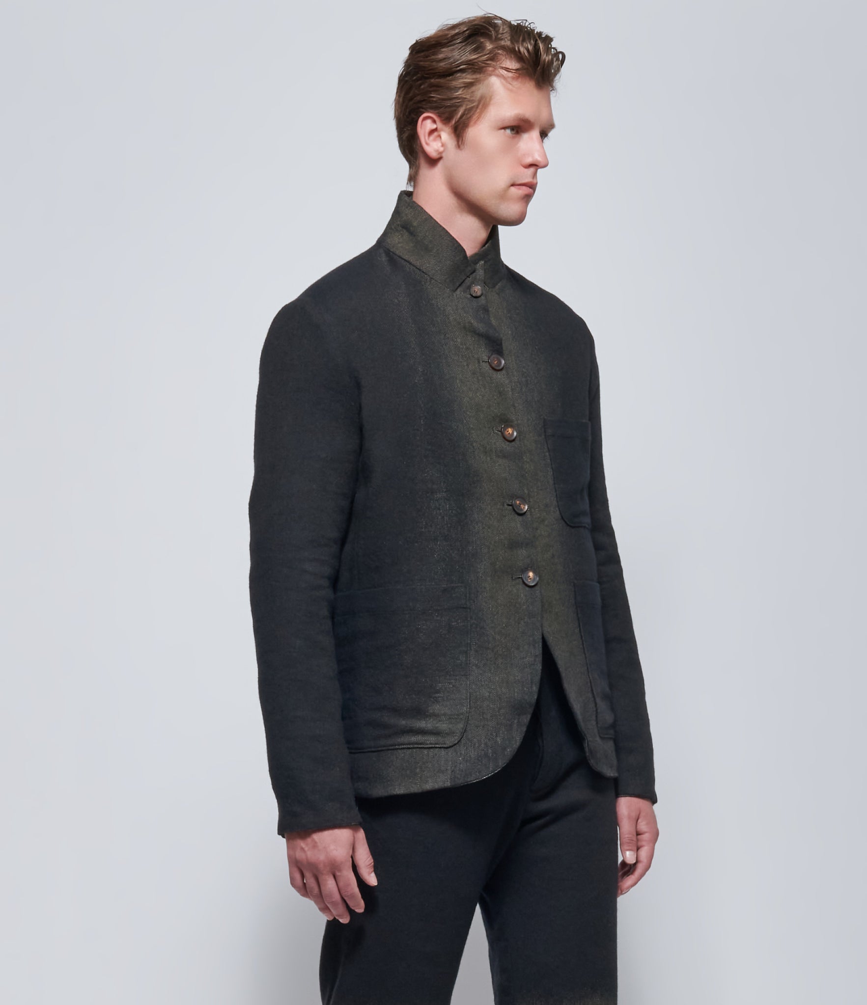 K'ANG Mens Dual Mid-Fit Reversible Sun-Rising Dye Jacket