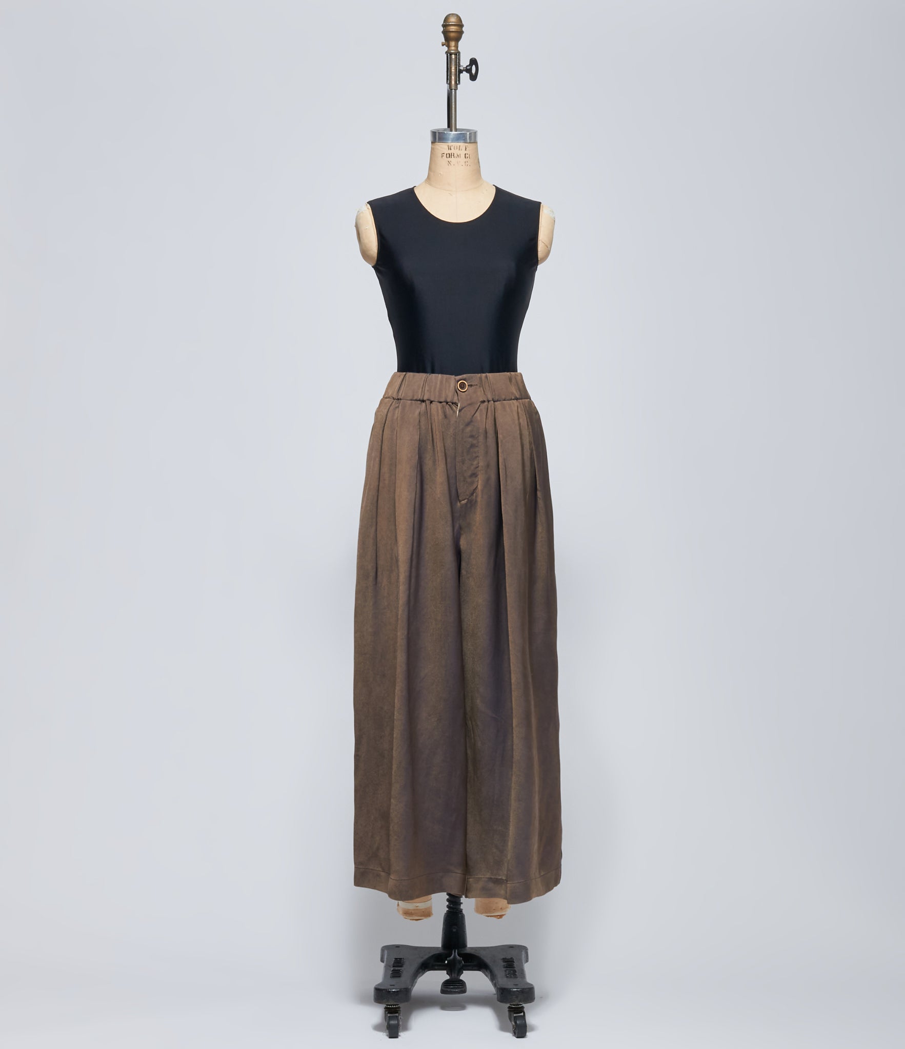 Uma Wang Womens Brown Wide-Leg Poetic Pants