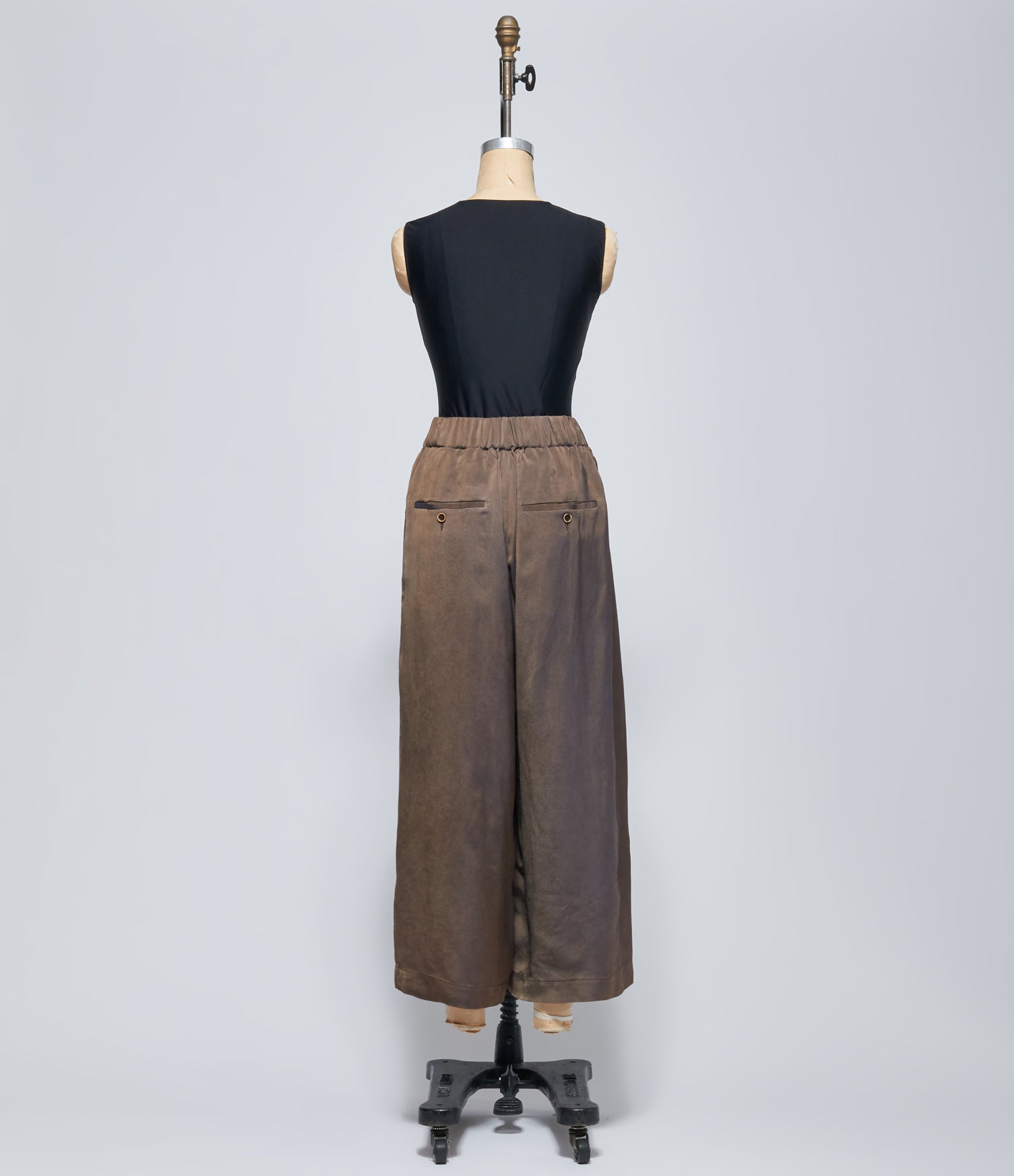 Uma Wang Womens Brown Wide-Leg Poetic Pants