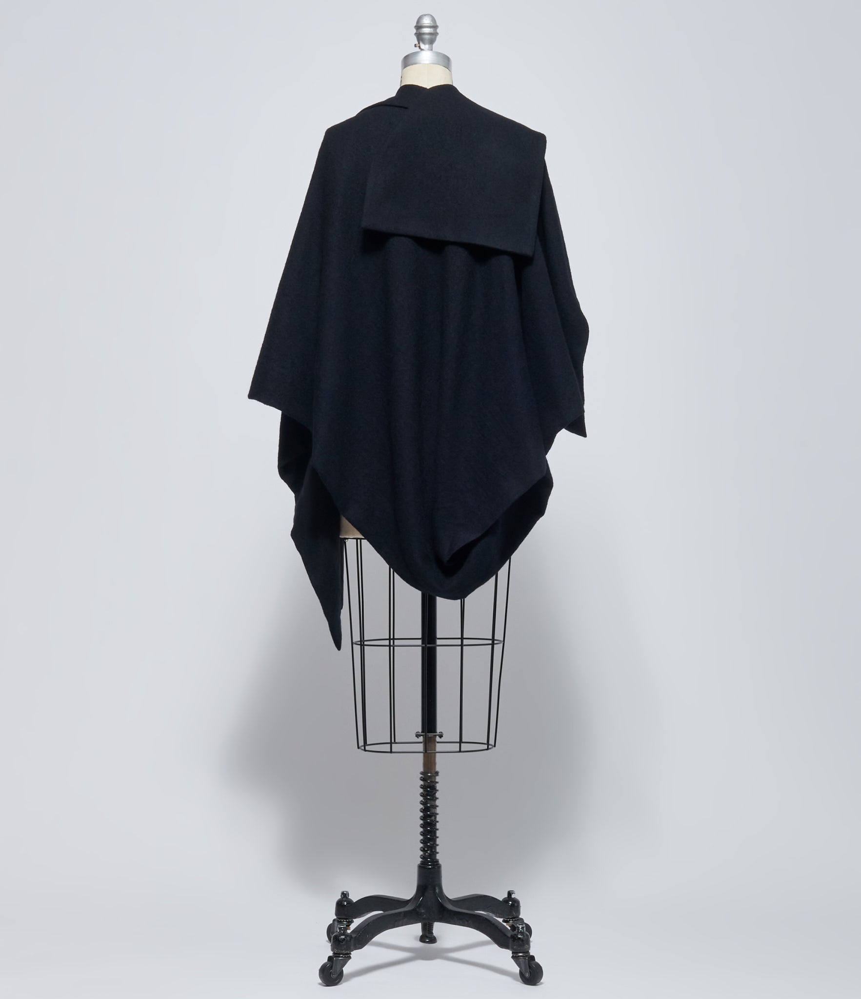 Yohji Yamamoto Women's Black Asymmetric Sailor Collar Jacket
