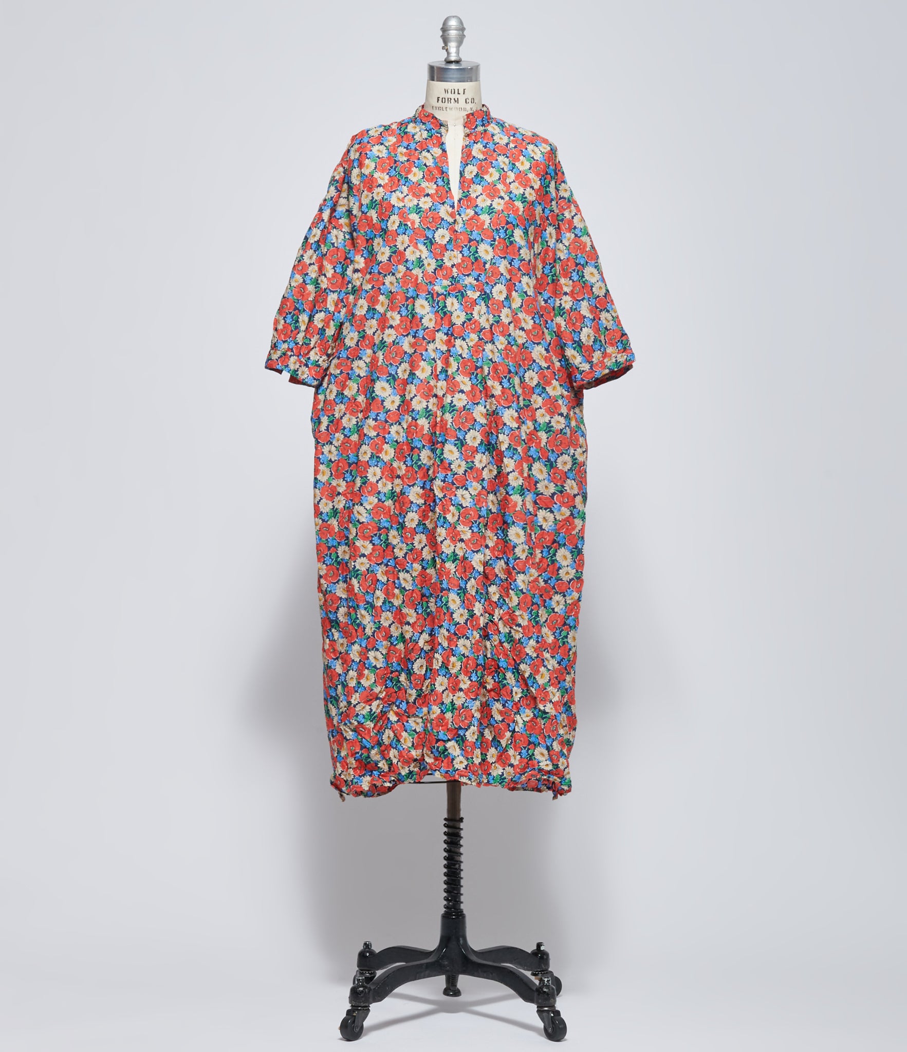 Daniela Gregis Women's Kora Red Multicolor Floral Liberty Washed Shirt Dress