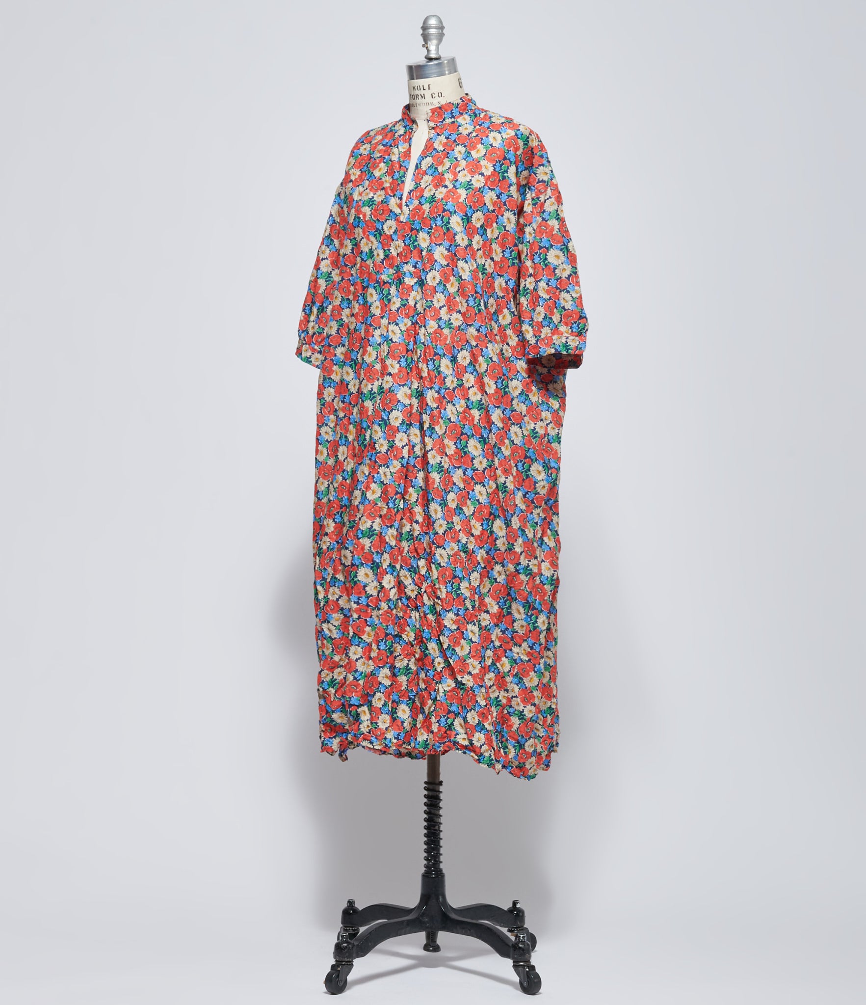 Daniela Gregis Women's Kora Red Multicolor Floral Liberty Washed Shirt Dress