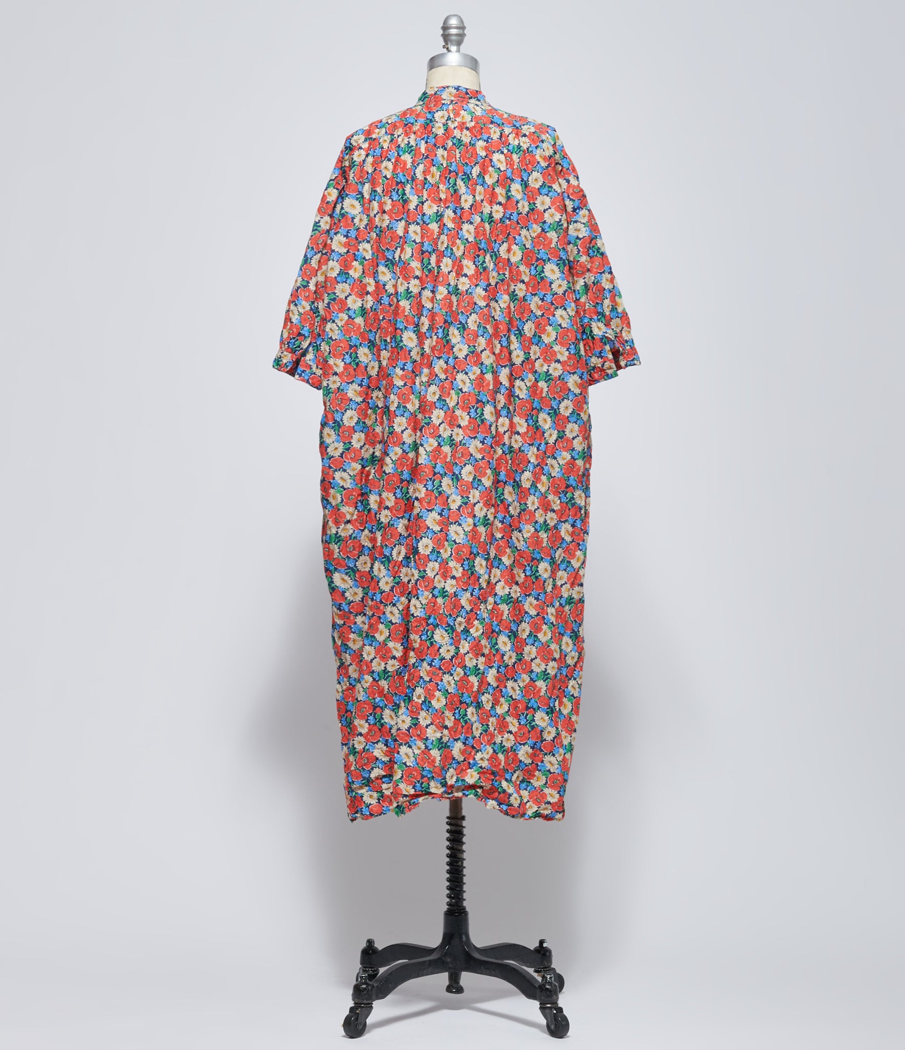 Daniela Gregis Women's Kora Red Multicolor Floral Liberty Washed Shirt Dress