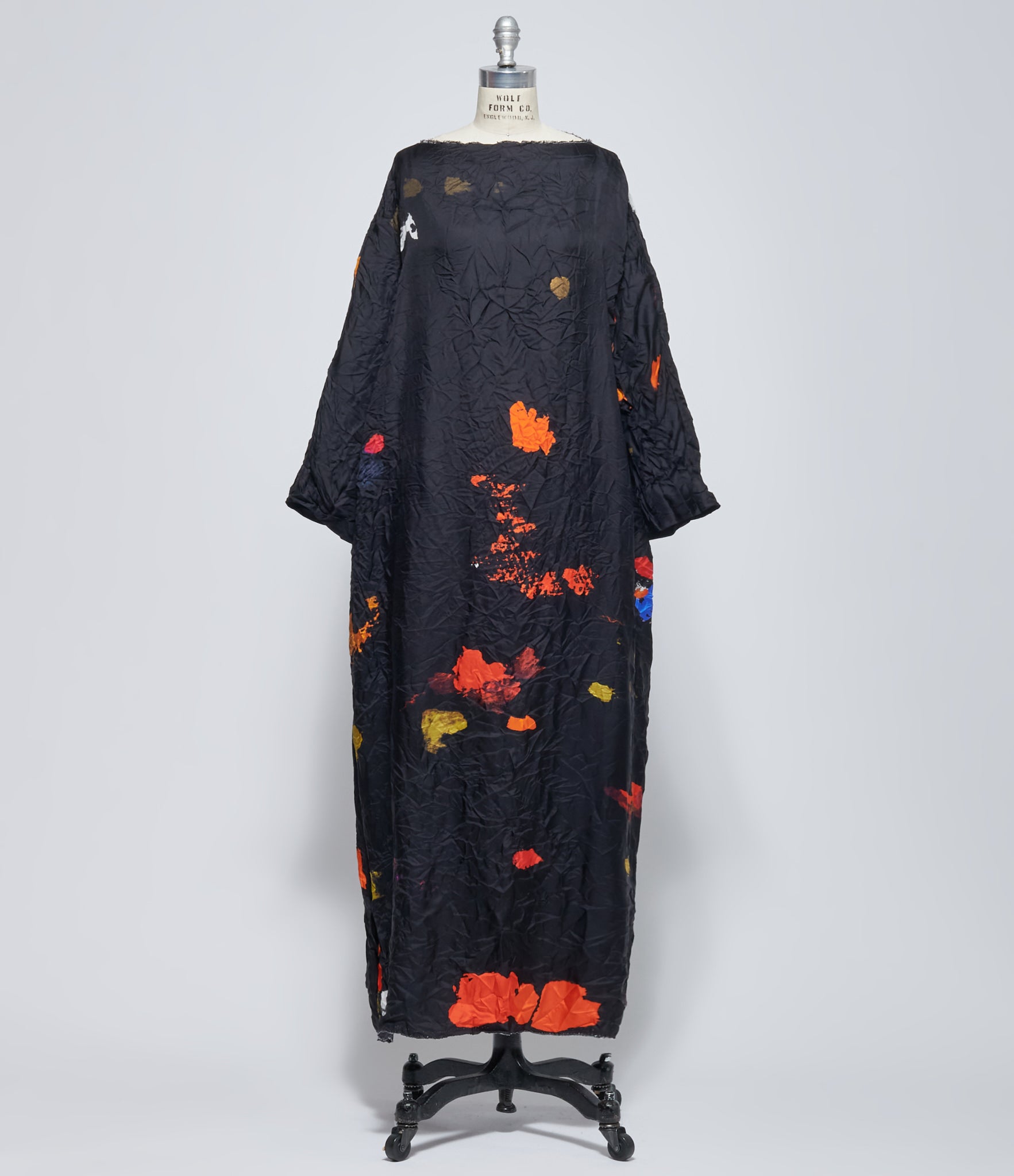 Daniela Gregis Women's Lunedi Dritto Black Due Drawing Washed Silk Dress