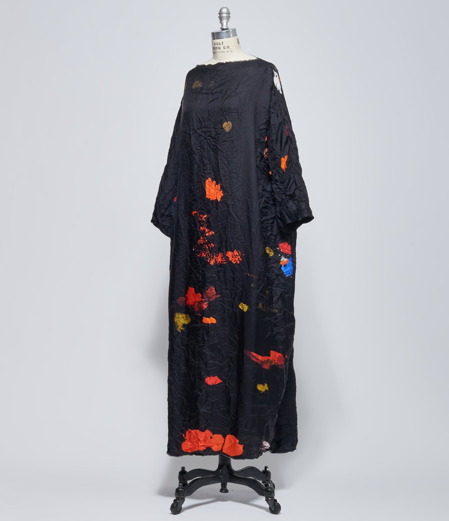 Daniela Gregis Women's Lunedi Dritto Black Due Drawing Washed Silk Dress