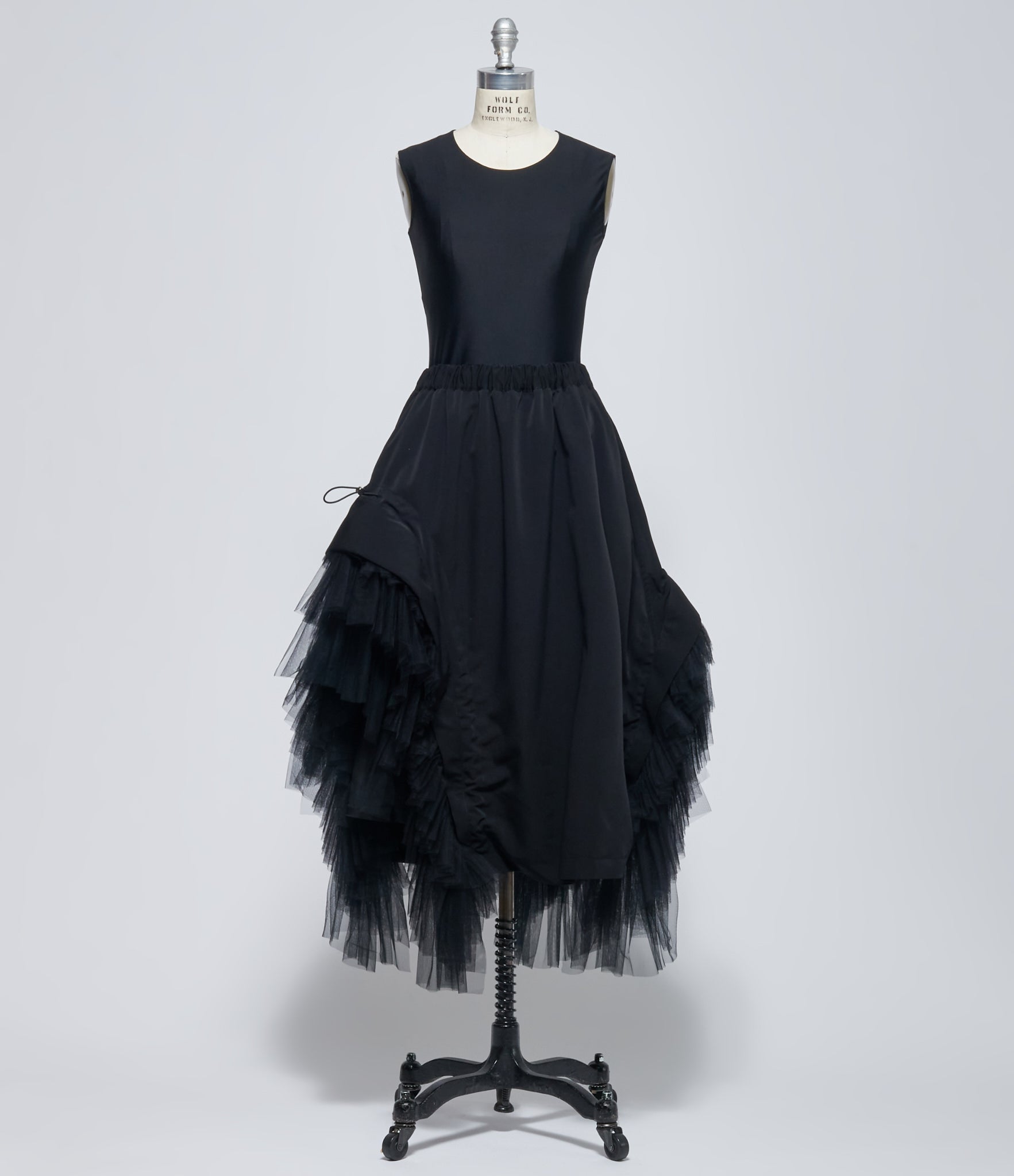 Noir Kei Ninomiya Women's Black Layered Tulle Skirt