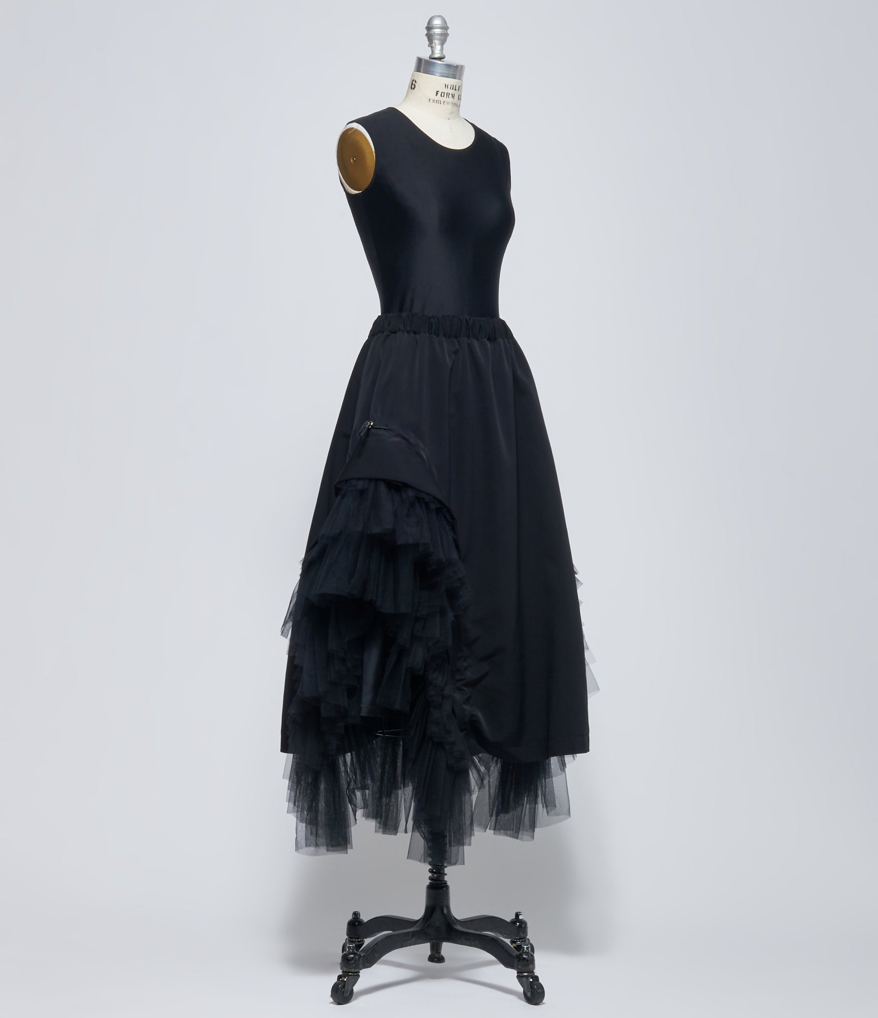 Noir Kei Ninomiya Women's Black Layered Tulle Skirt