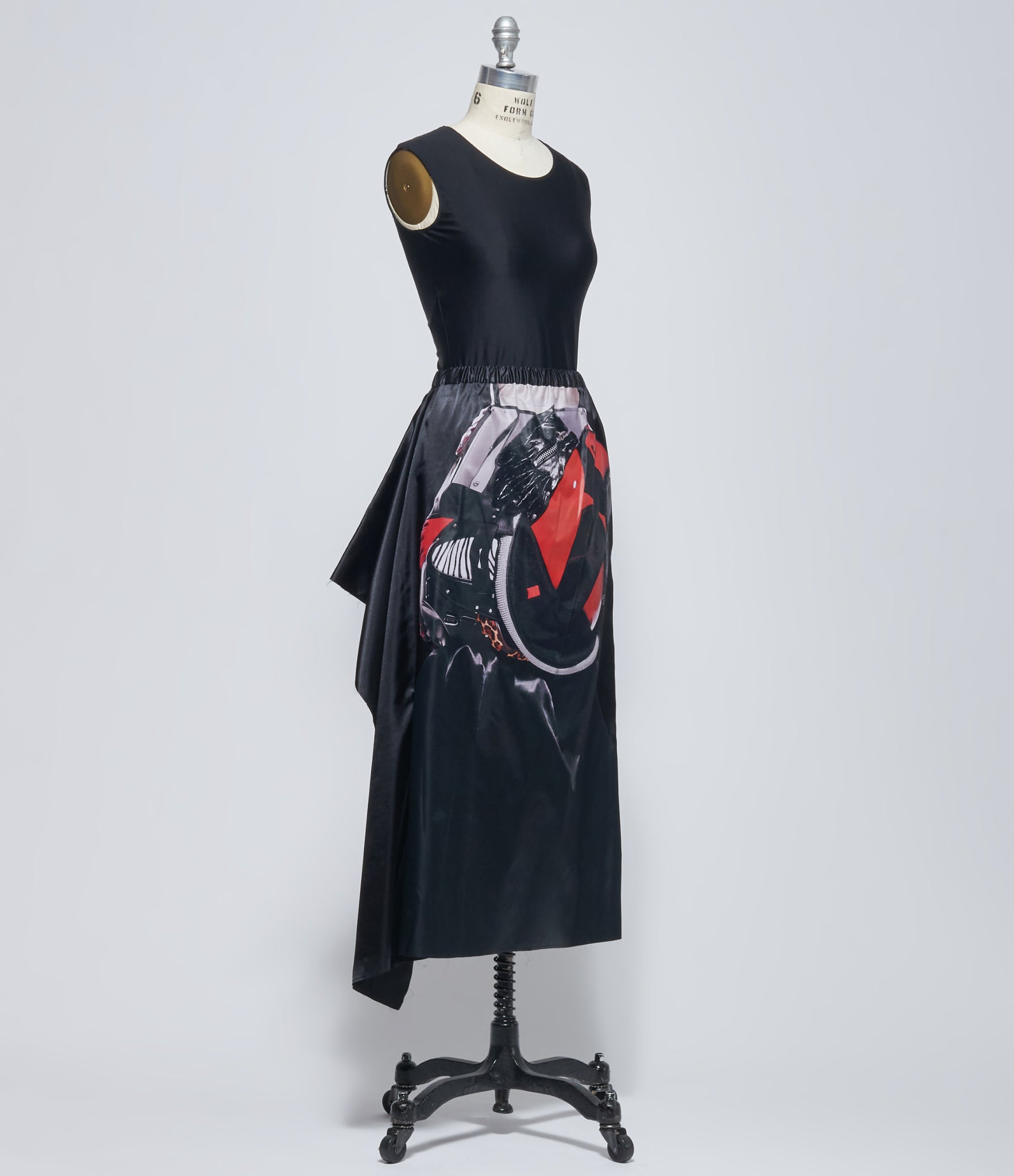 Junya Watanabe Women's Asymmetric Trompe L'Oeil Ruffle Skirt