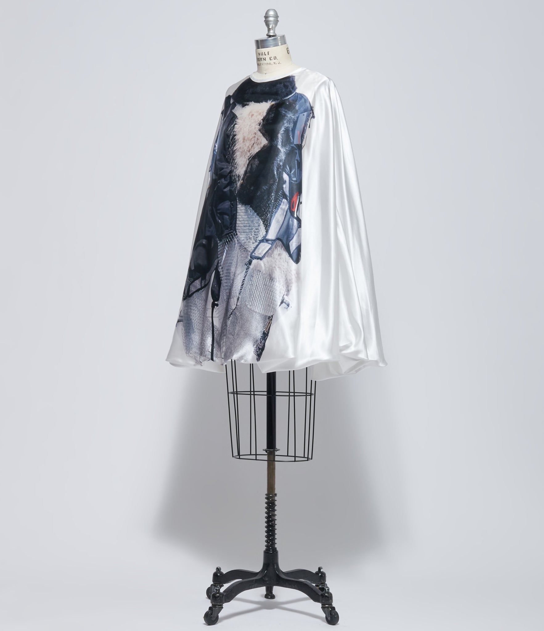 Junya Watanabe Women's White Trompe L'Oeil Balloon Dress