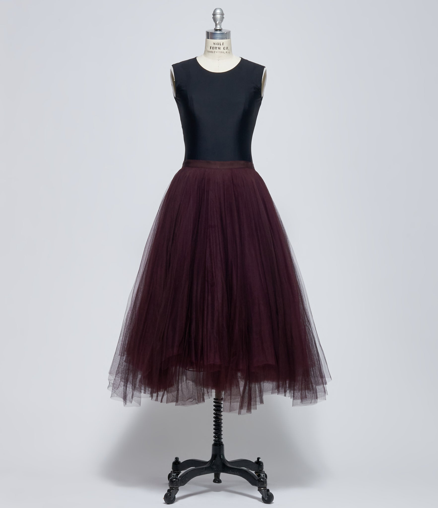 Marc Le Bihan Women's Prune Tulle Layered Skirt