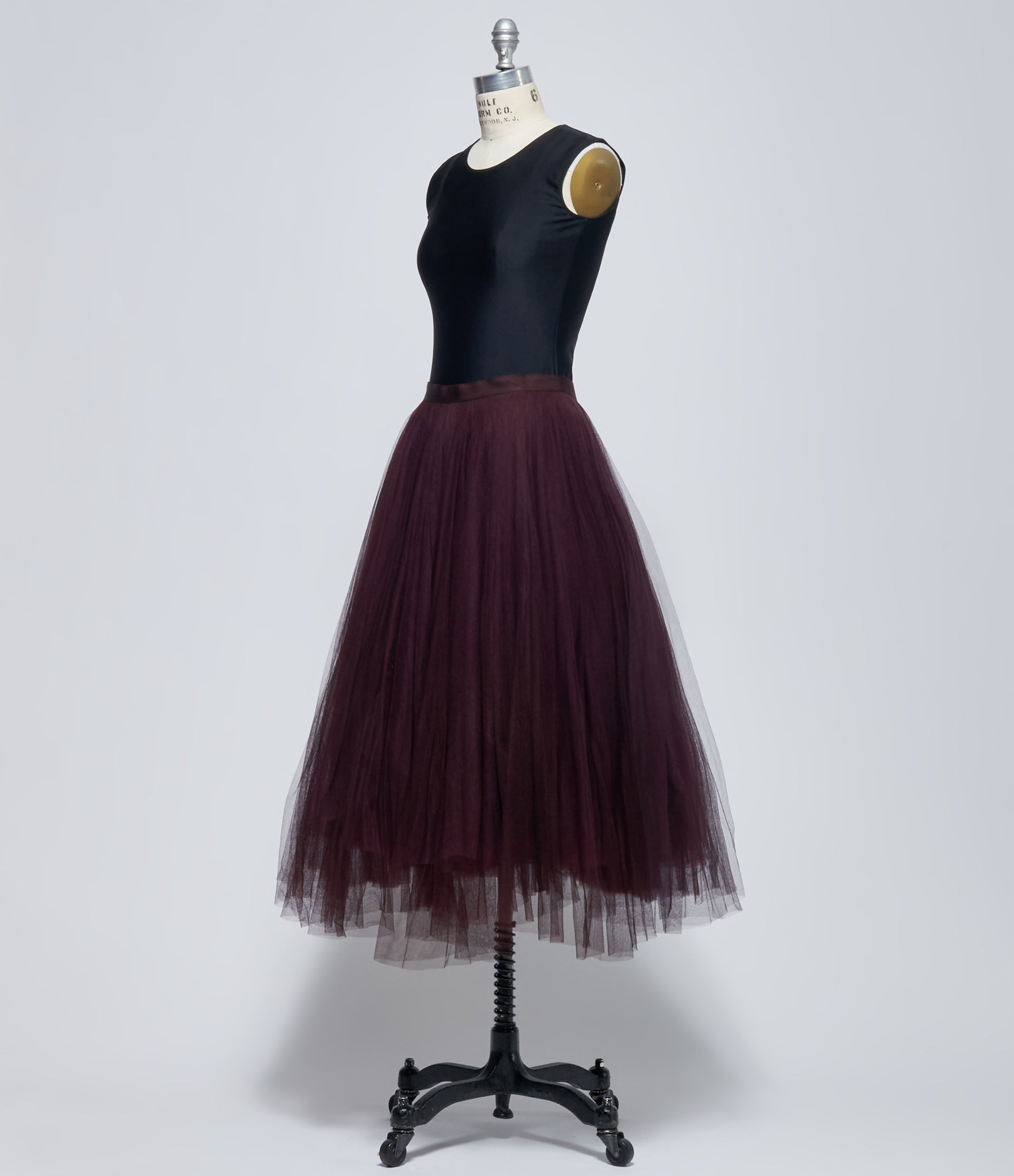 Marc Le Bihan Women's Prune Tulle Layered Skirt