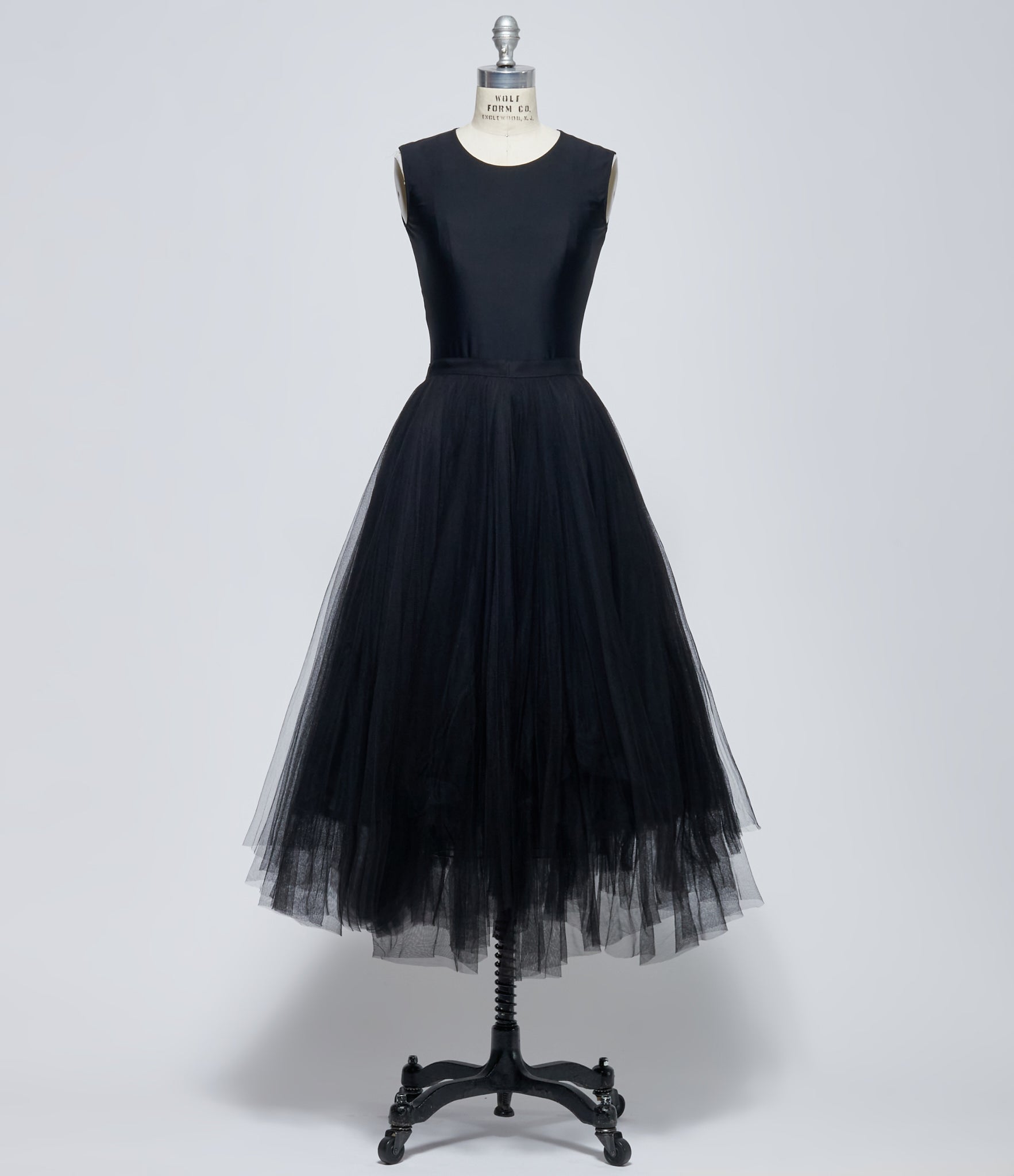 Marc Le Bihan Women's Black Tulle Layered Skirt