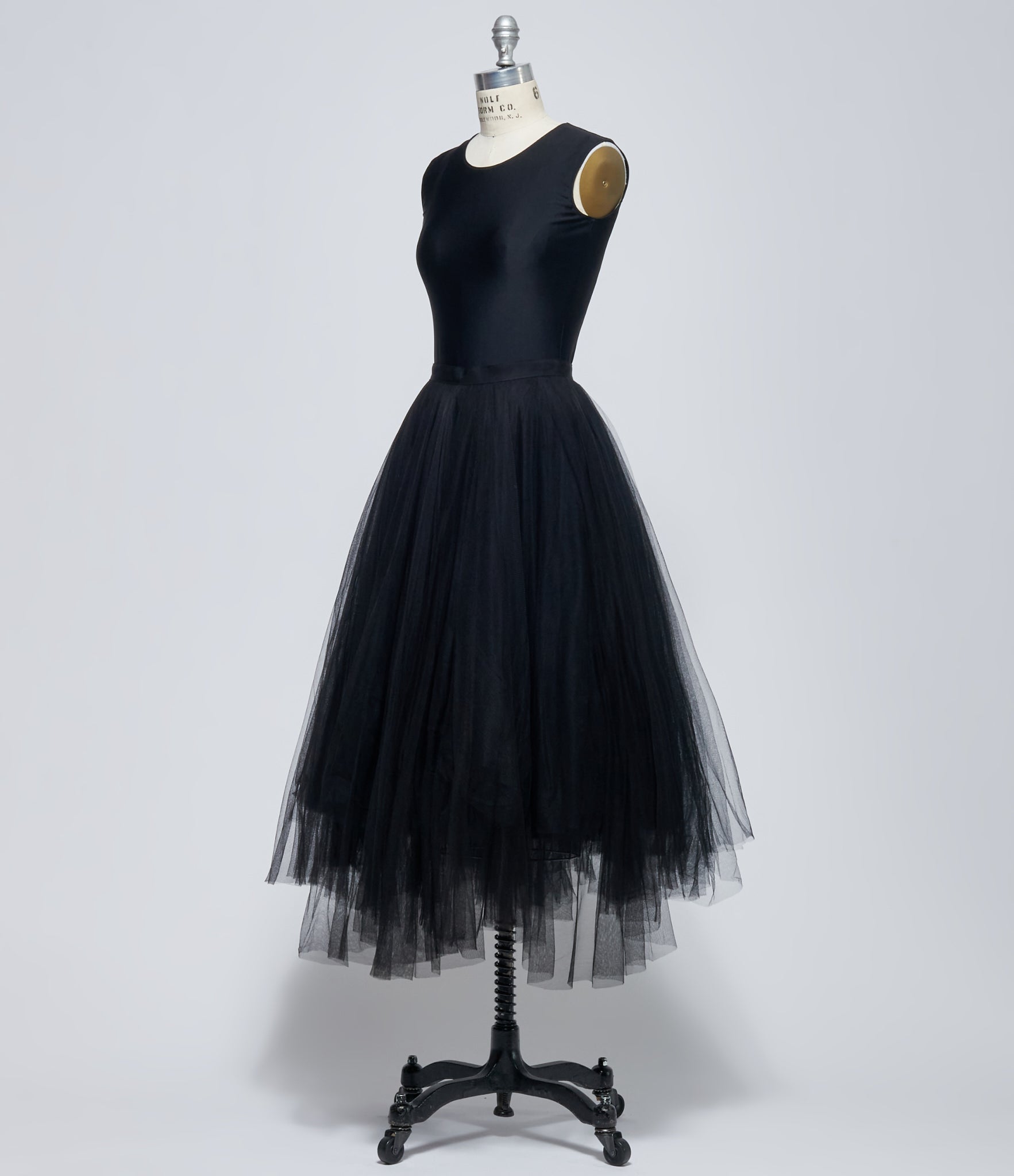 Marc Le Bihan Women's Black Tulle Layered Skirt