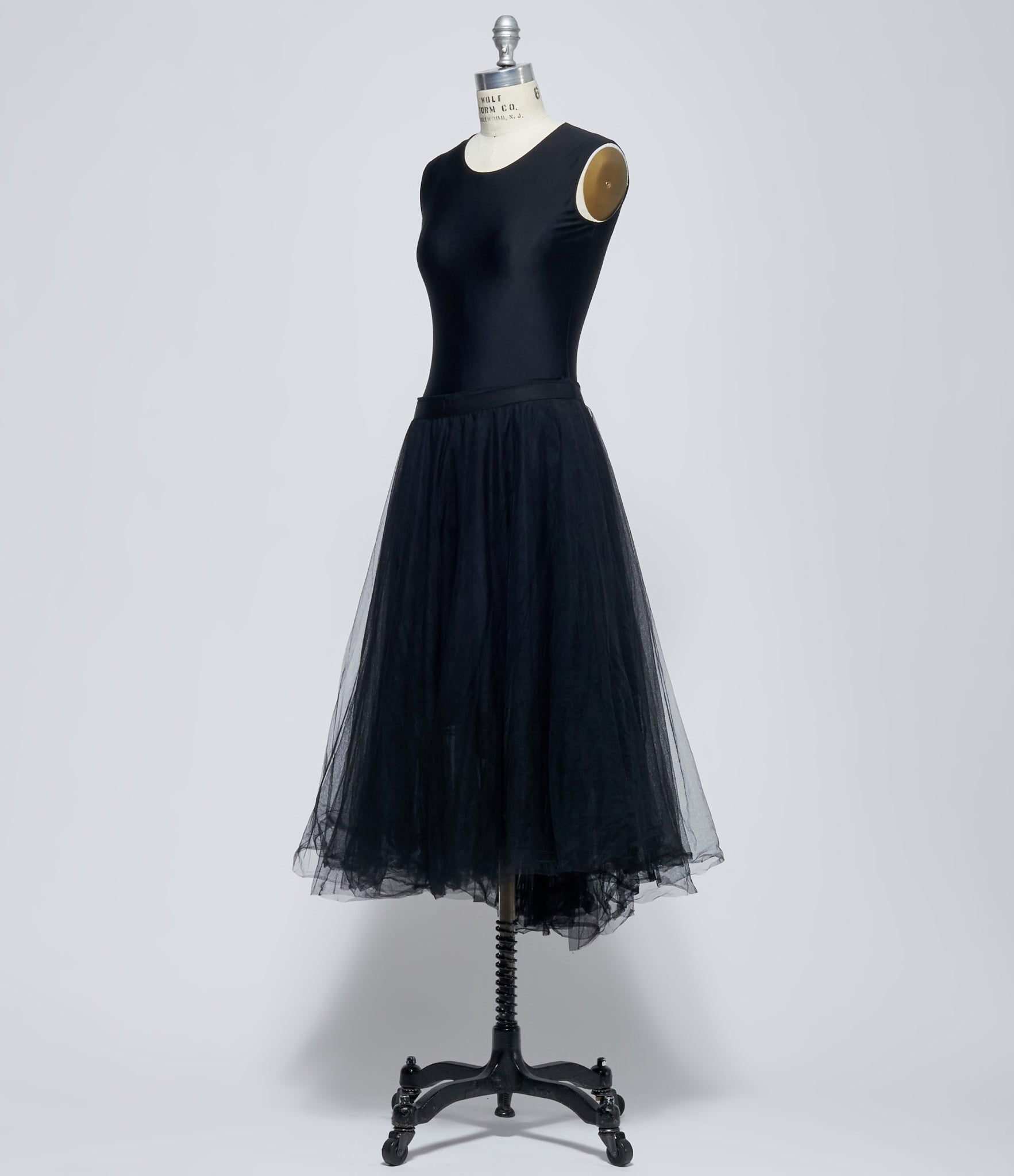 Marc Le Bihan Women's Black Ovoid Tulle Skirt
