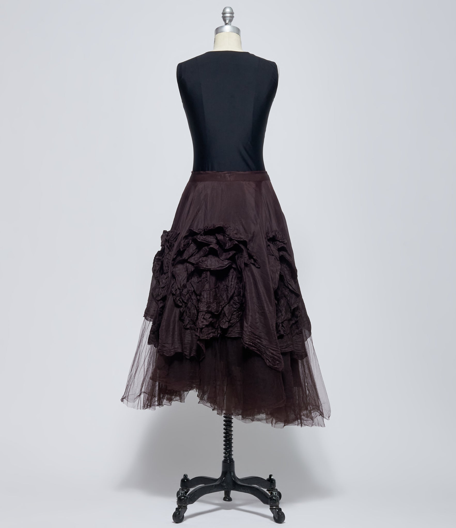Marc Le Bihan Women's Prune Six-Flower Tulle Skirt