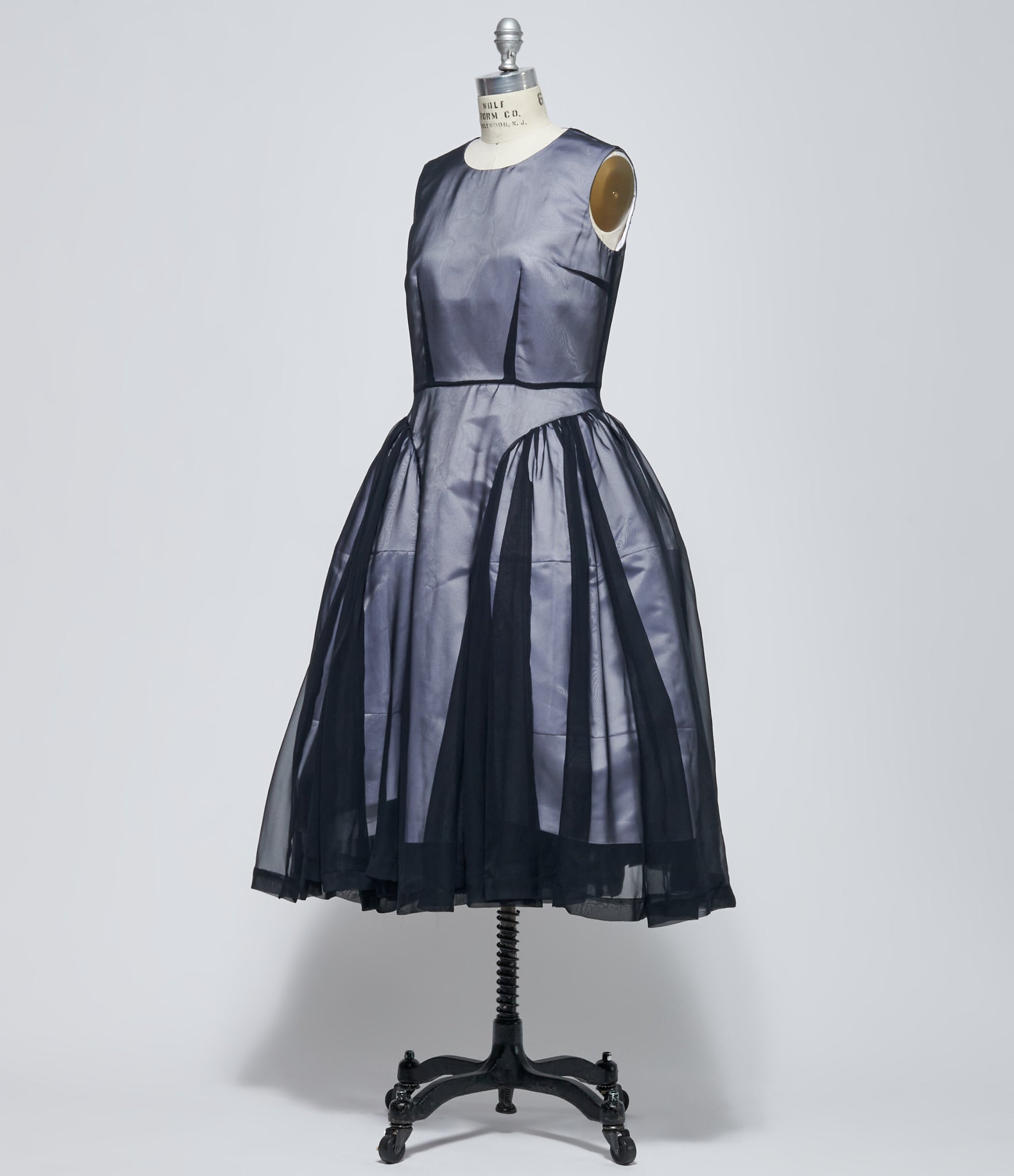 Comme des Garçons Women's Black Sheer Overlay Dress
