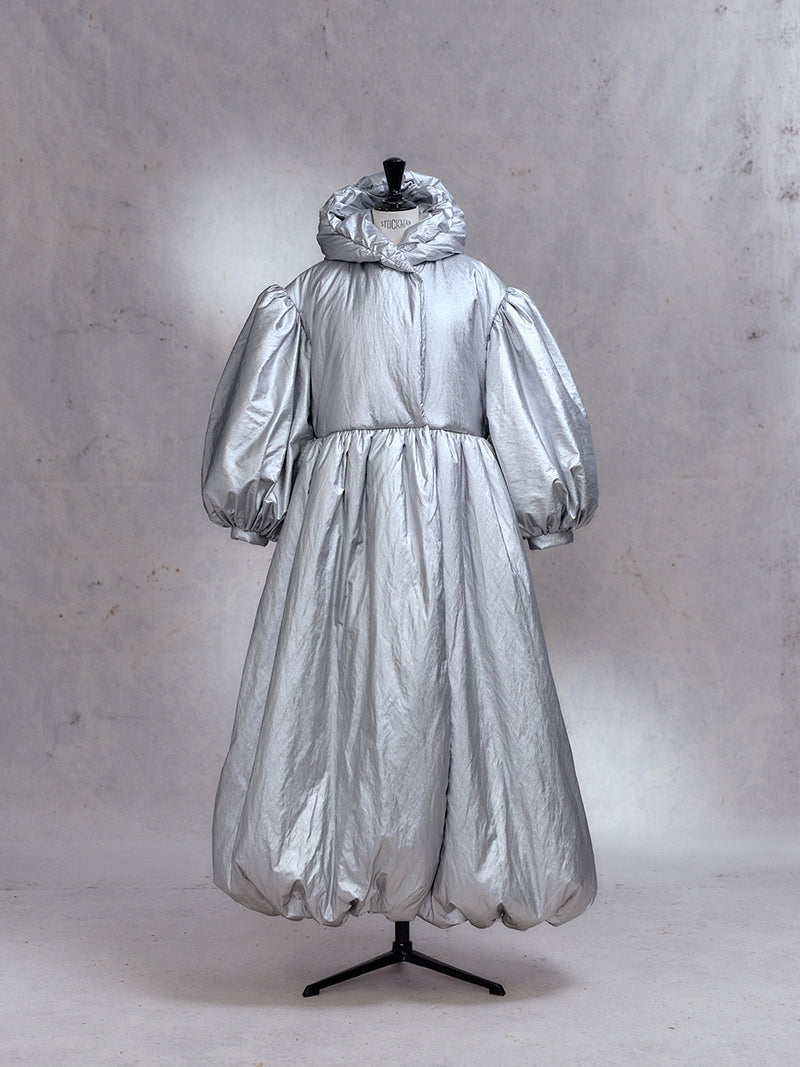 ANNOTHER [ARCHIVE] Silver Snowland Hooded Coat