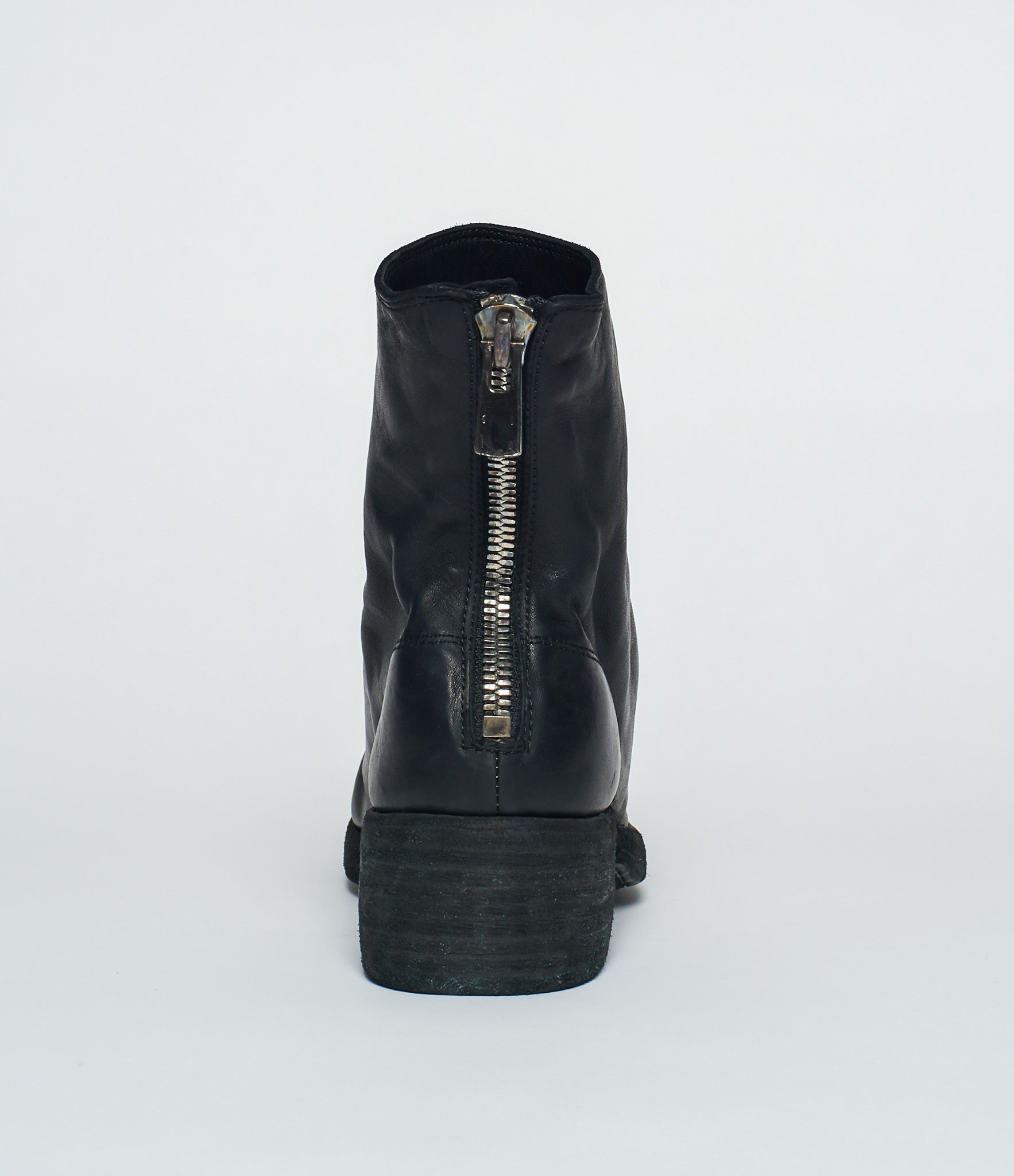 AW26 Guidi Women 796Z Back Zip Boots Lower Shaft Horse Black