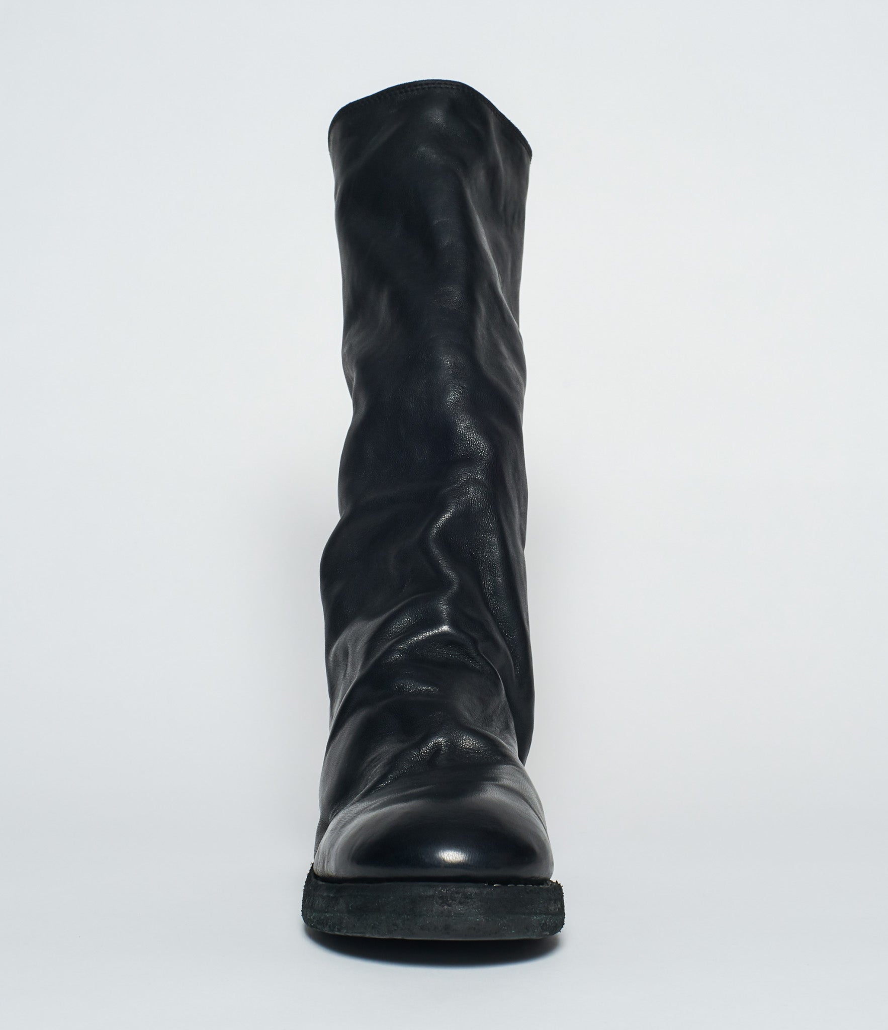 Guidi 789Z Black Calf Full Grain Back Zip Tall Boots