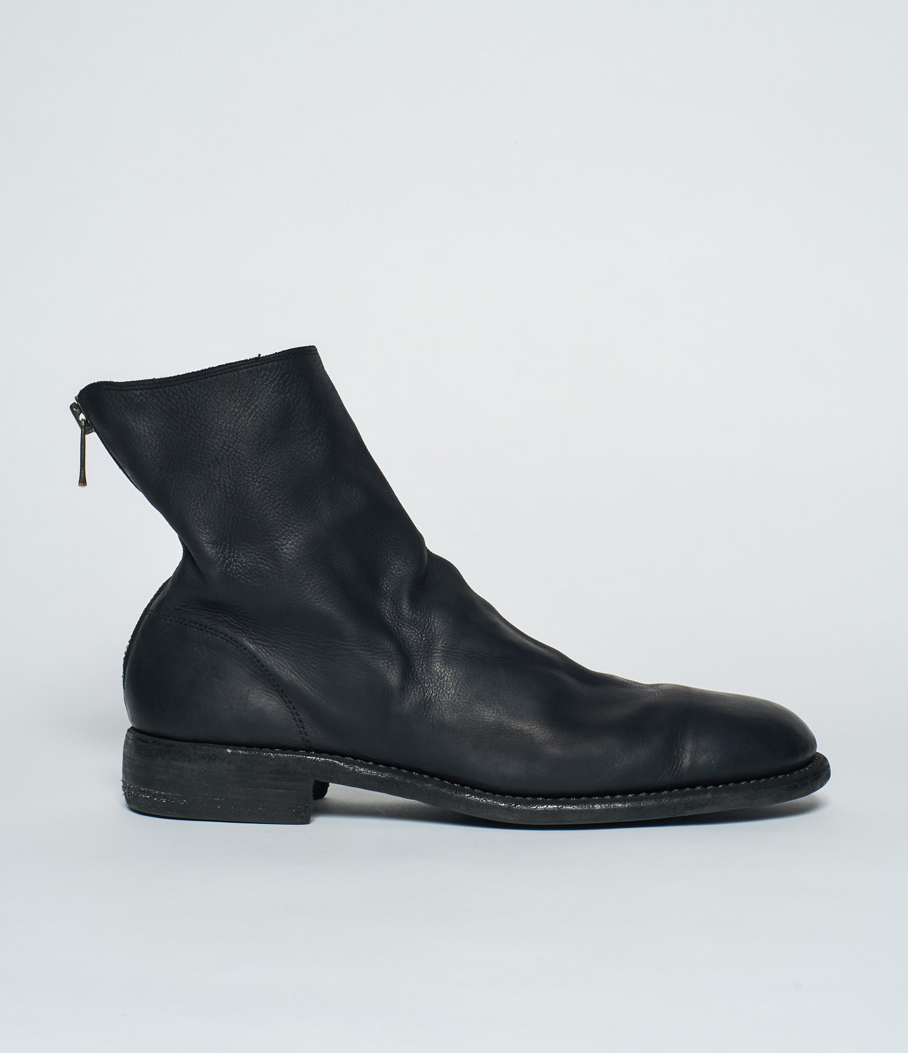 AW26 Guidi Mens 986 Horse Full Grain Lined Back Zip Boot