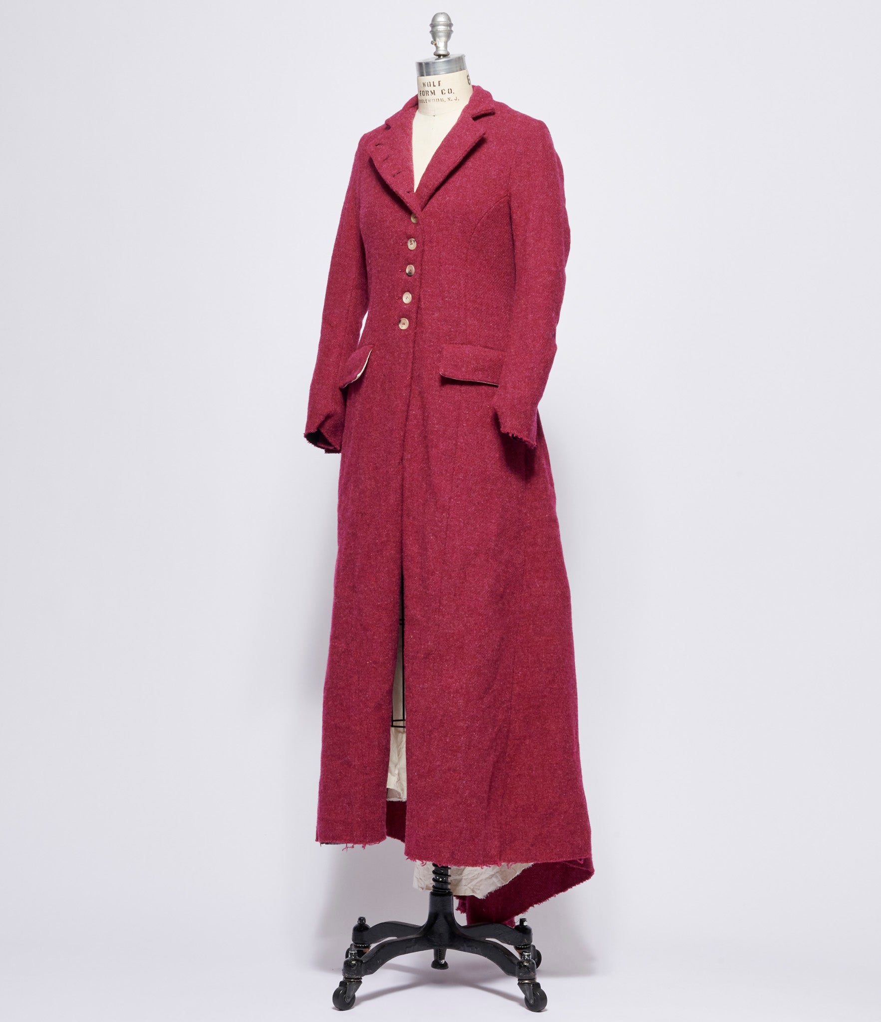 Elena Dawson Raspberry Tweed Calypso Coat