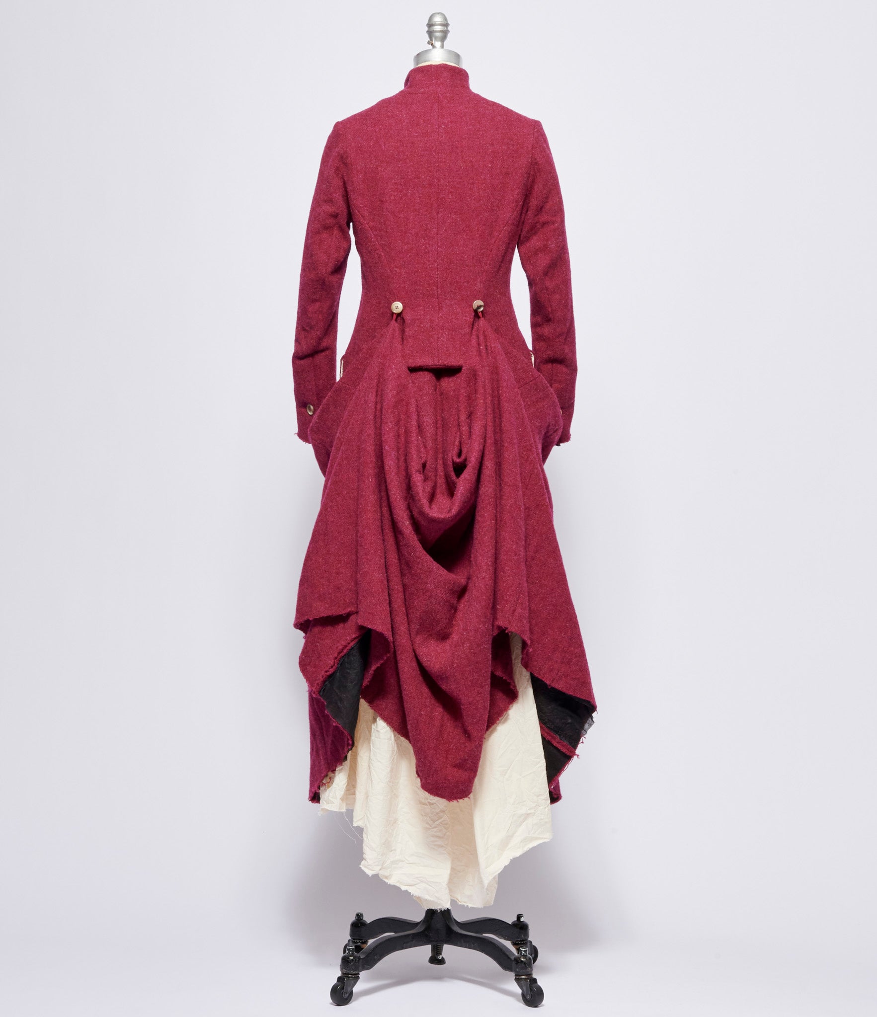 Elena Dawson Raspberry Tweed Calypso Coat