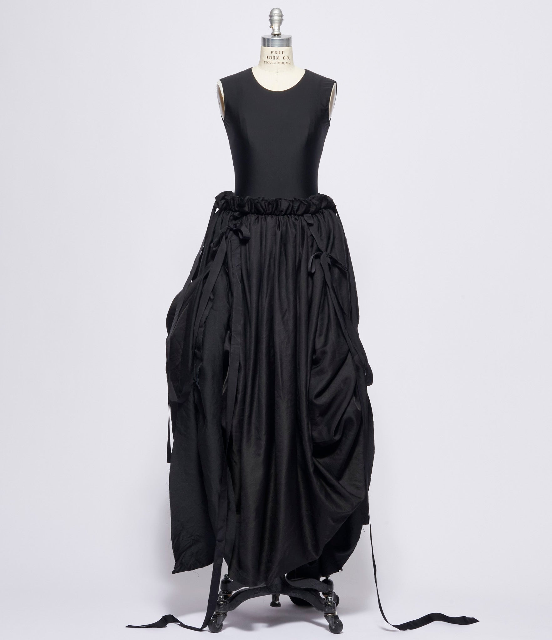 Elena Dawson Black Caviar Ruff Skirt