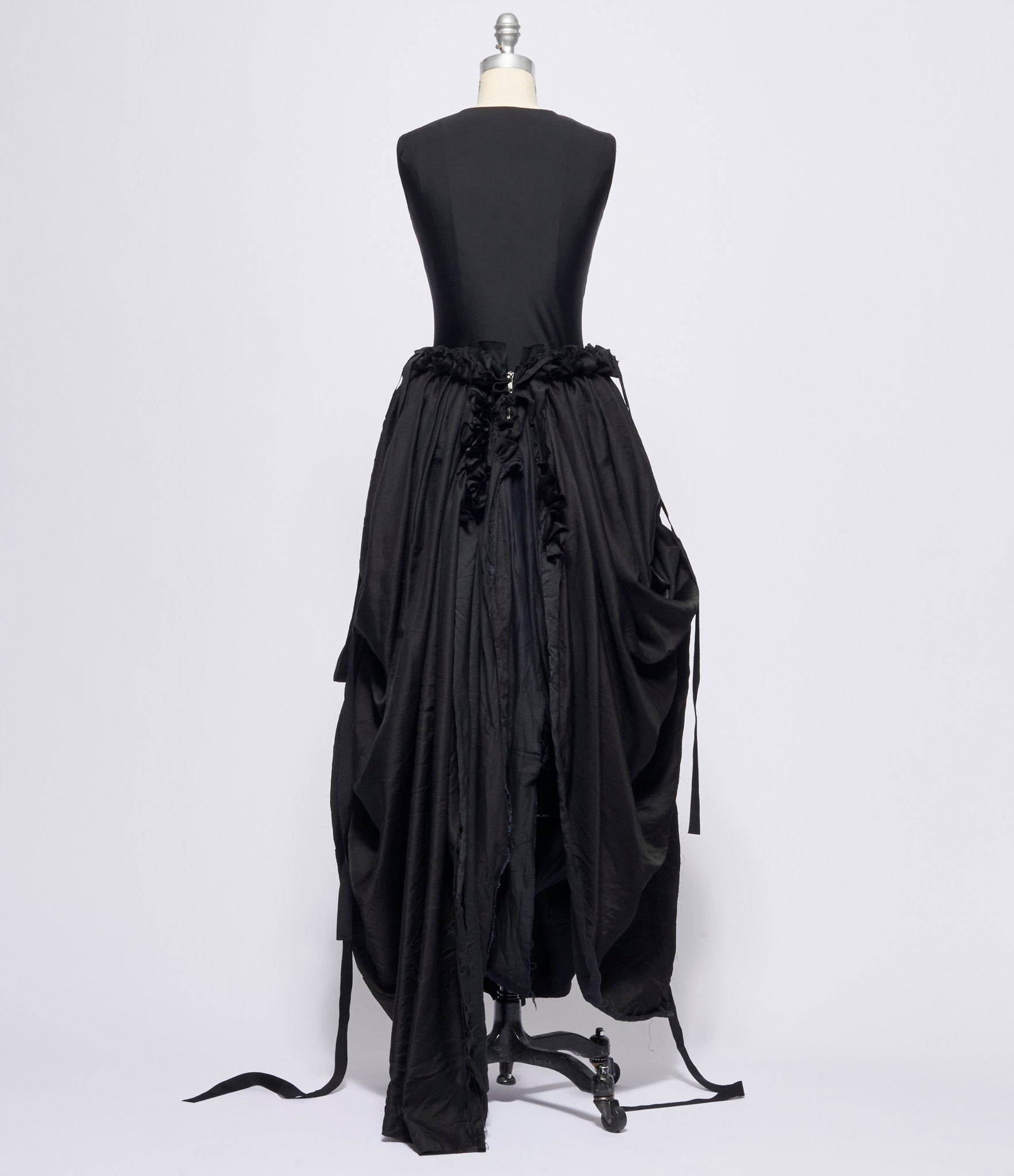 Elena Dawson Black Caviar Ruff Skirt