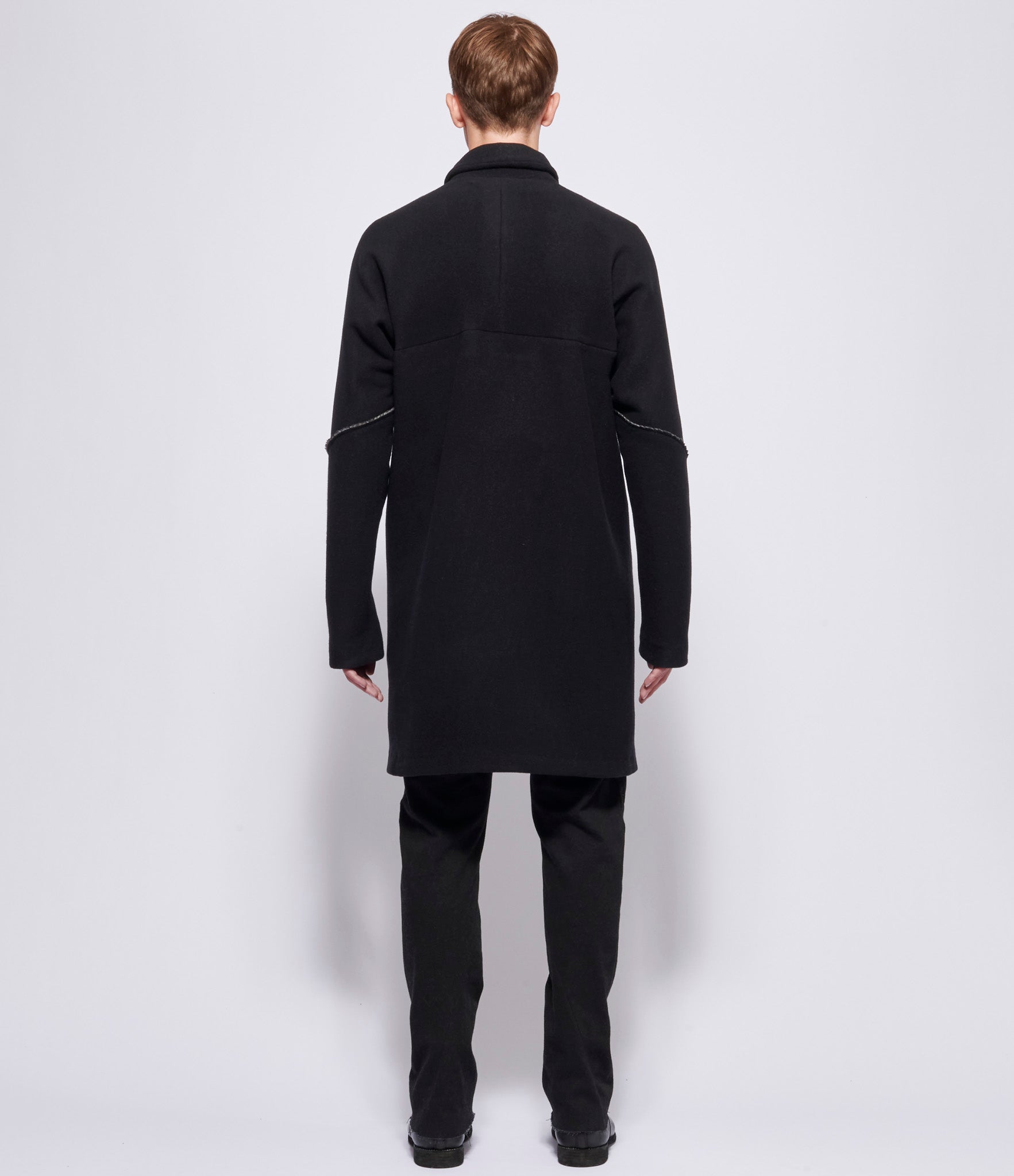 m.a+ Double Cashmere Unlined Diagonal Pocket Medium Fit Coat