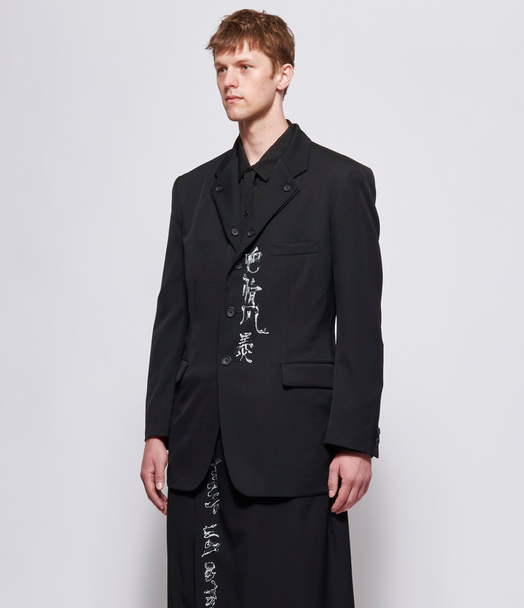 Yohji Yamamoto Pour Homme I-Double Lapel Gabardine Jacket