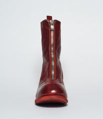 Guidi PL2 Red Horse Full Grain Front Zip Calf-Length Boots