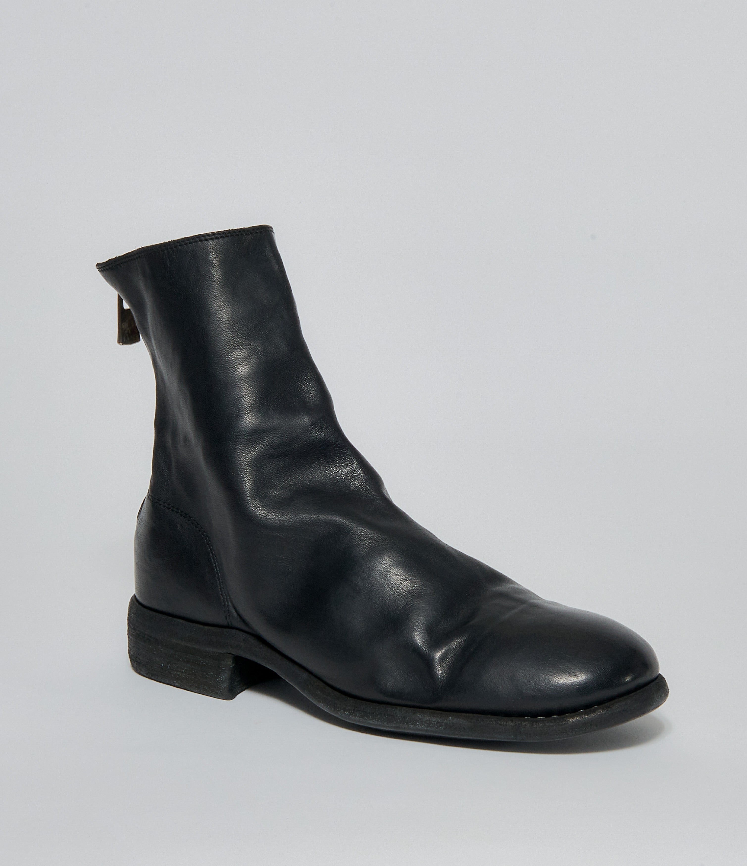 Guidi 796 Black Soft Horse Full Grain Back Zip Ankle Boots – IfSohoNewYork