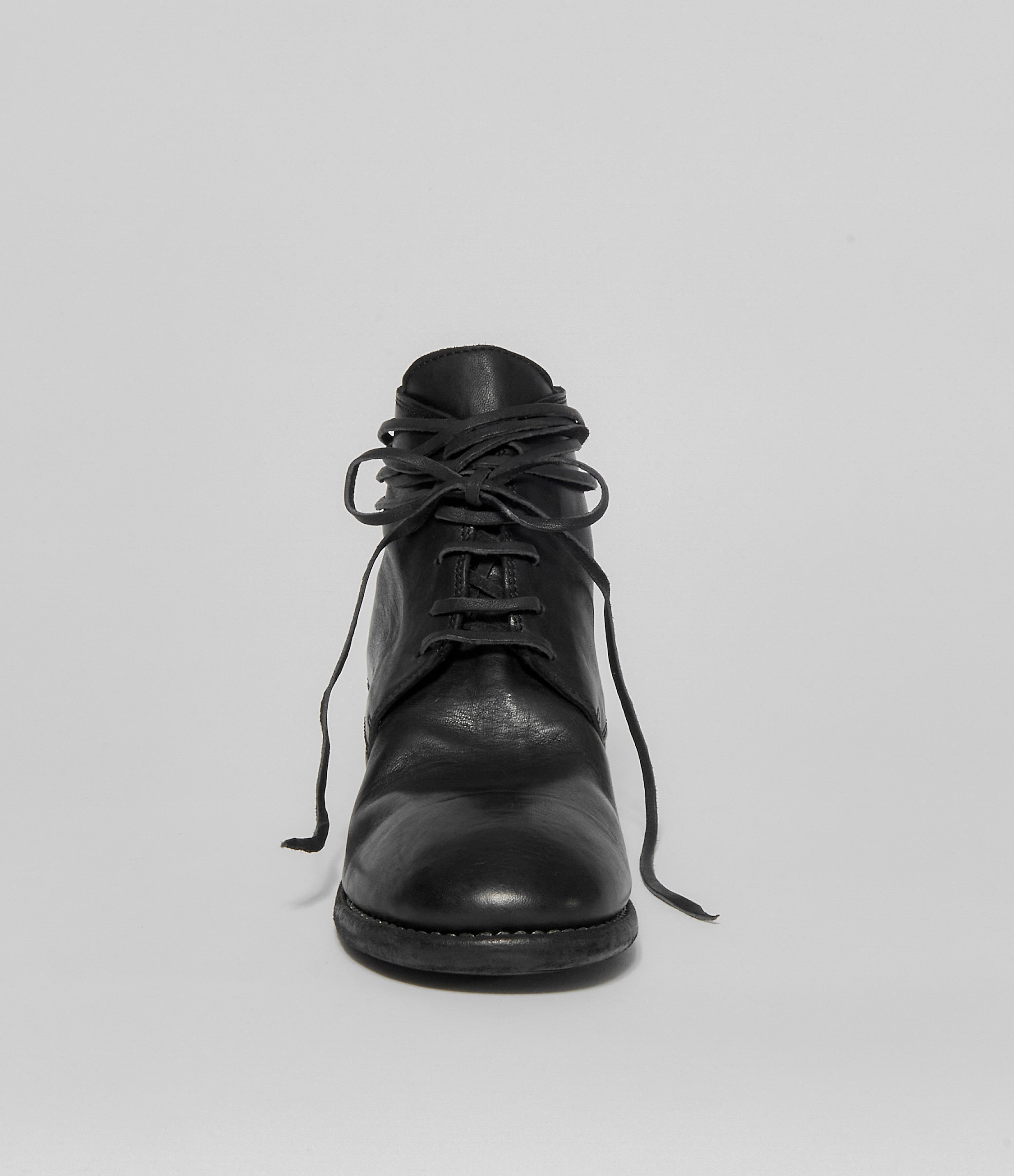 Guidi paint-splatter ankle boots - Black